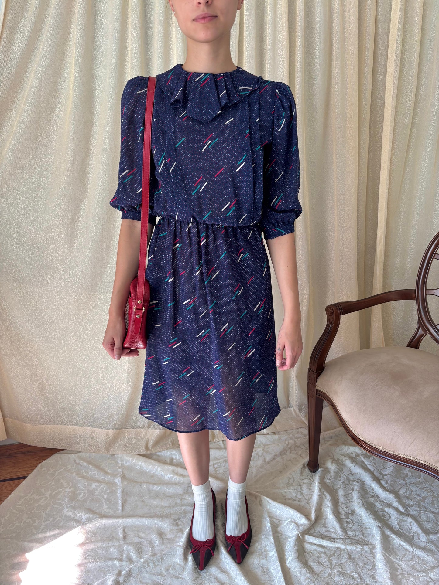 80s vintage sheer dress