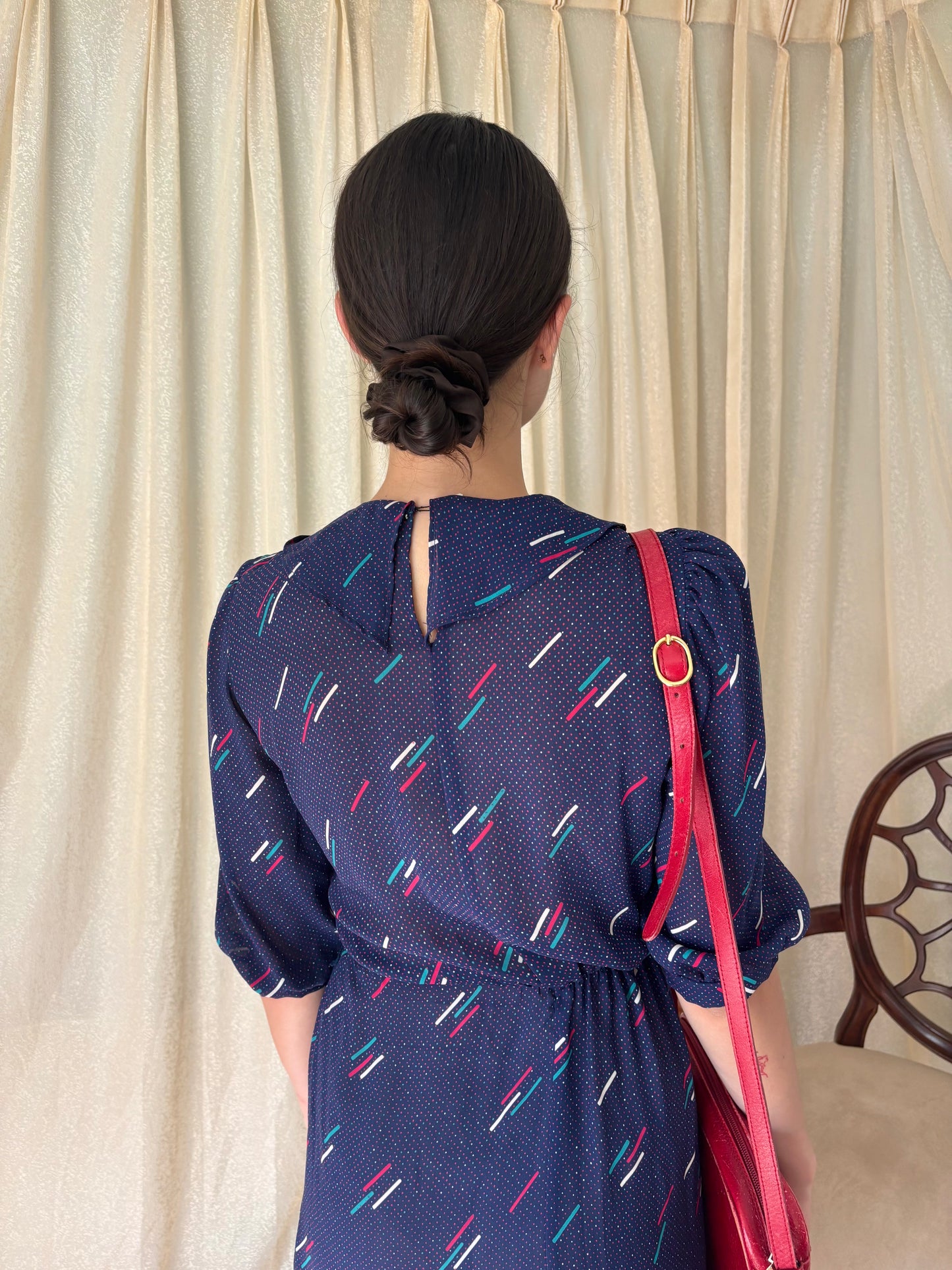 80s vintage sheer dress