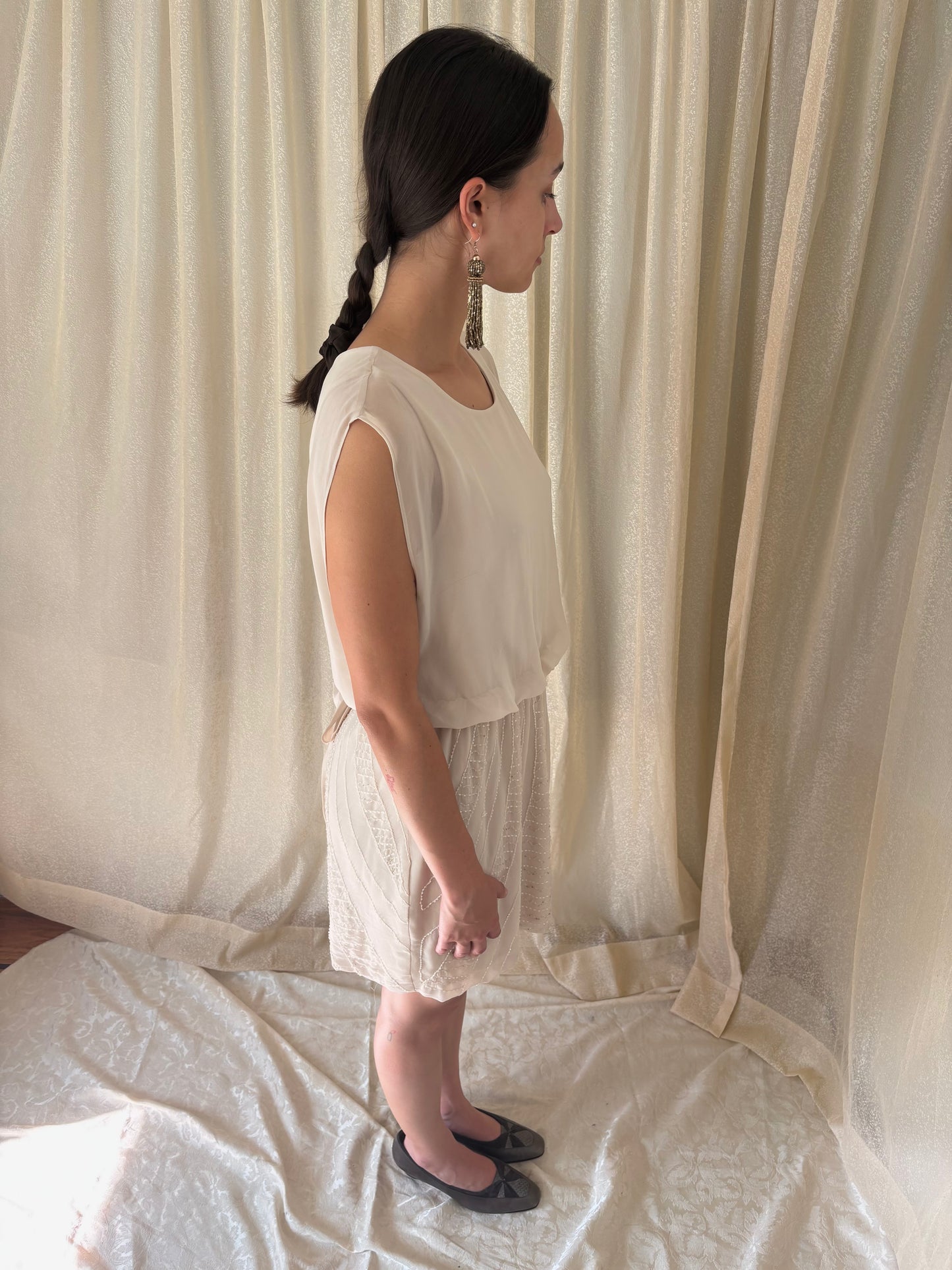 Sheer beaded bebe dress