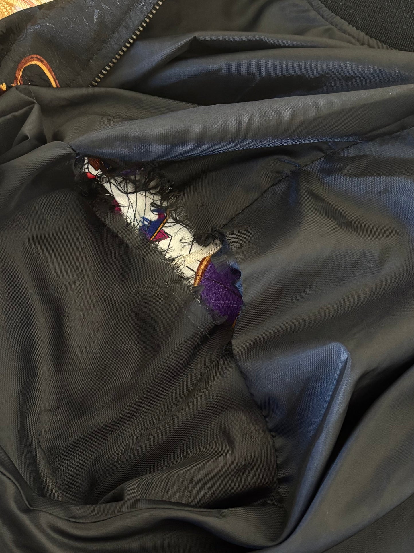 80s Korean hot air balloon baroque bomber jacket