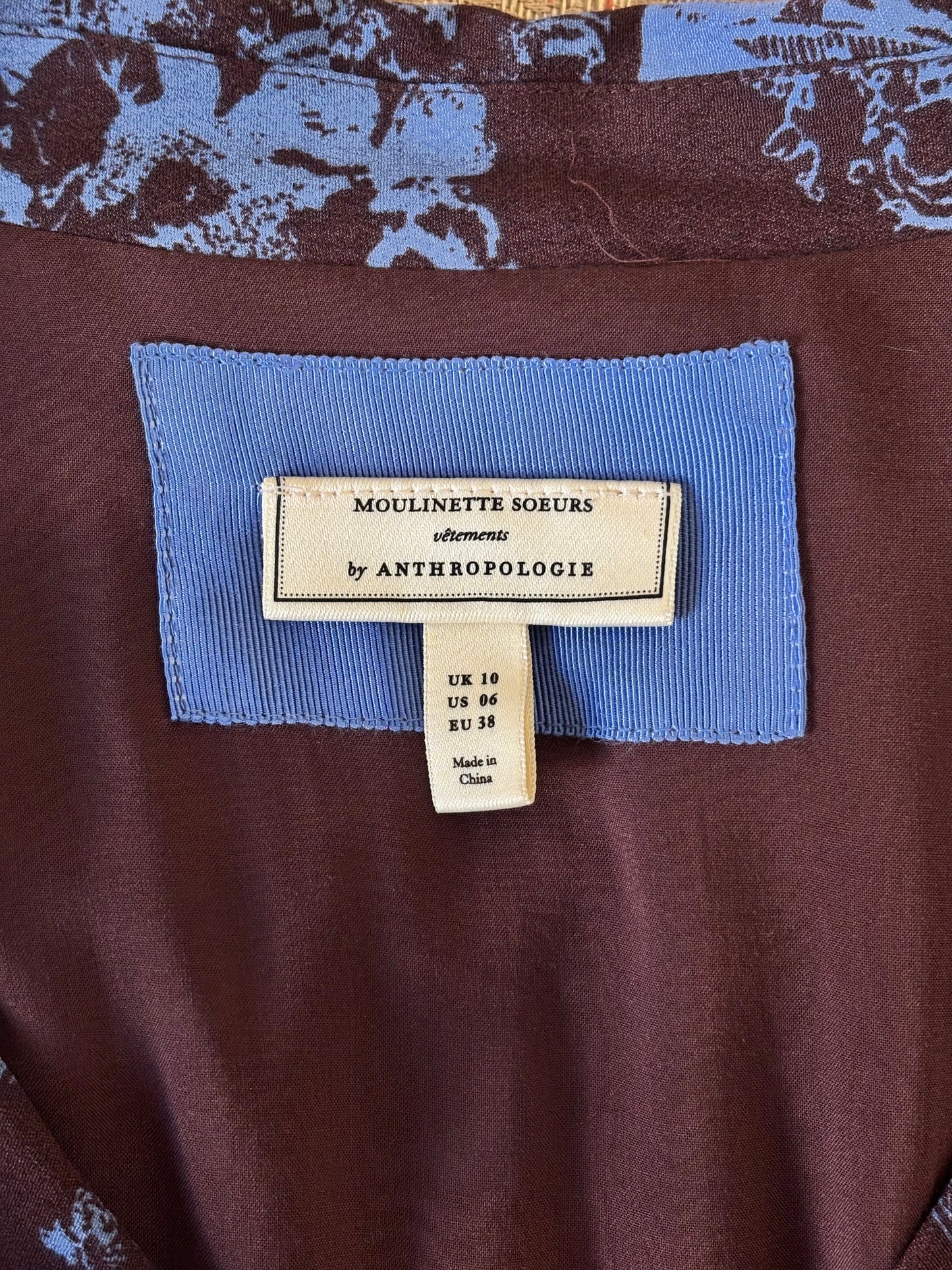 Moulinette Soeurs for Anthropologie belted shirtdress