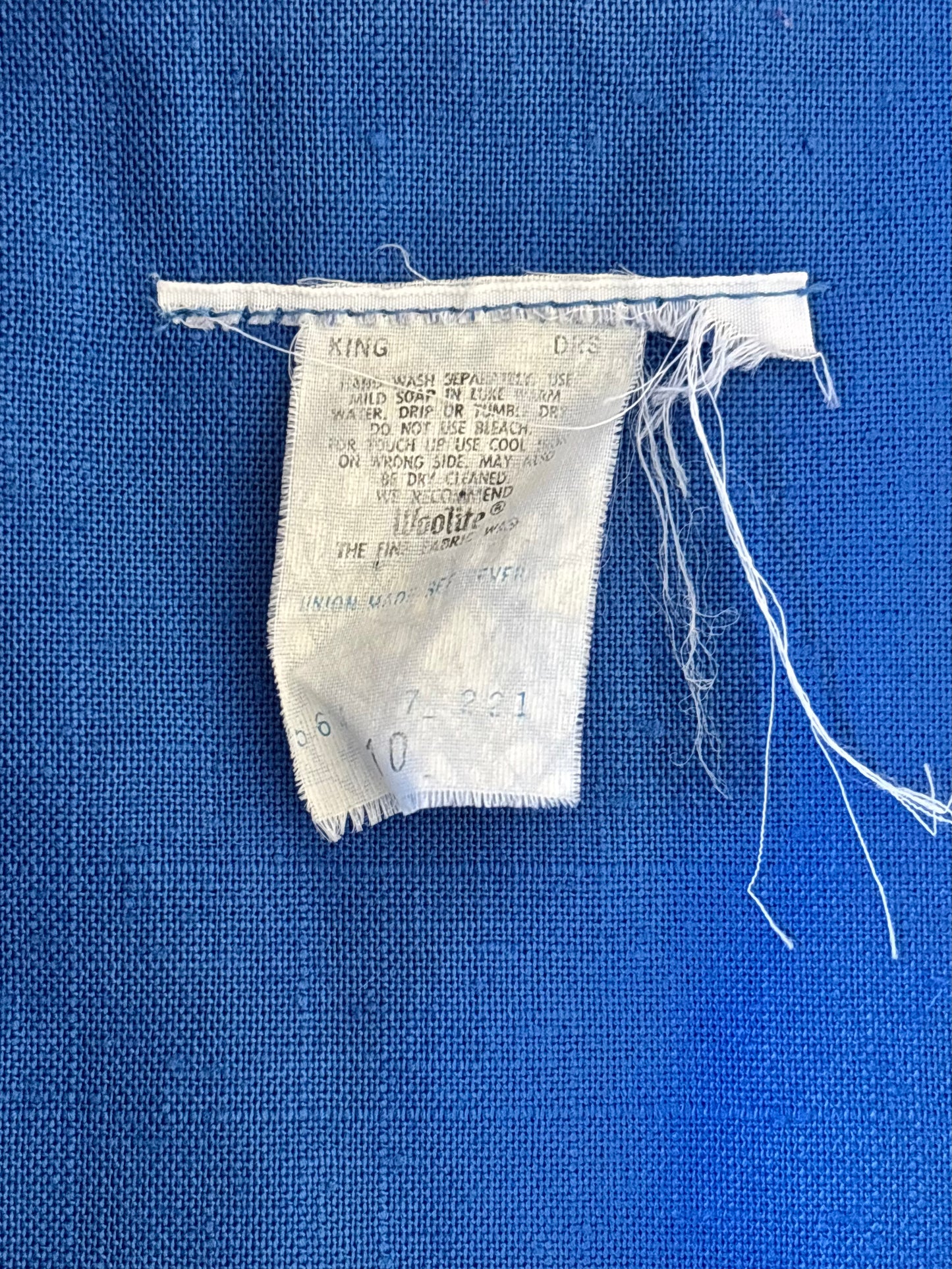 Vintage blue linen chore coat