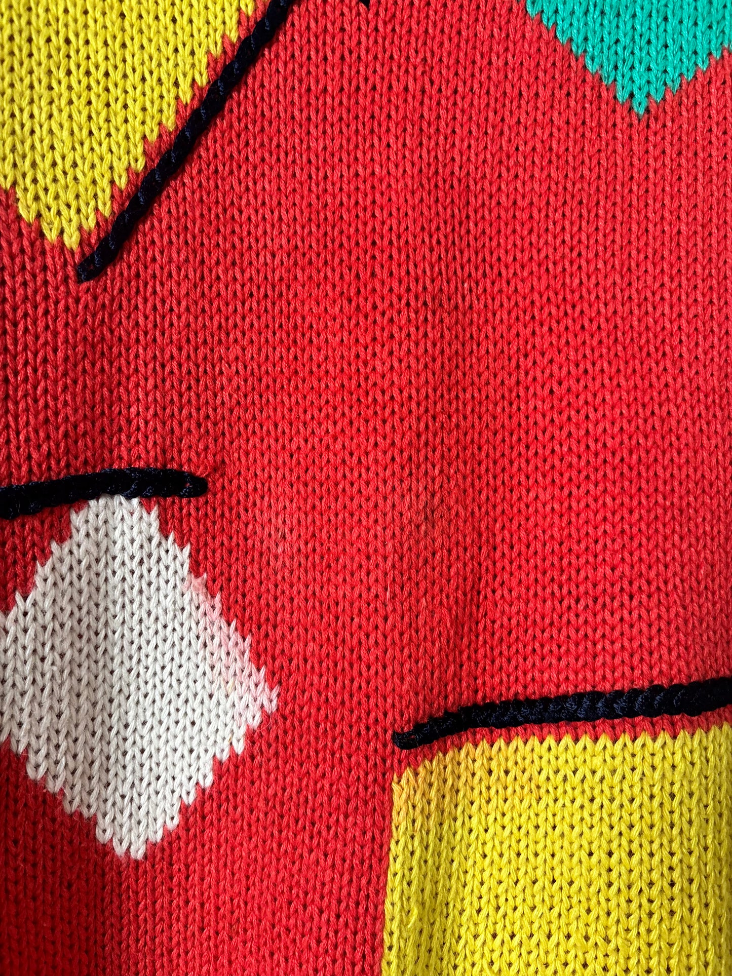 80s geometric sleeveless knit