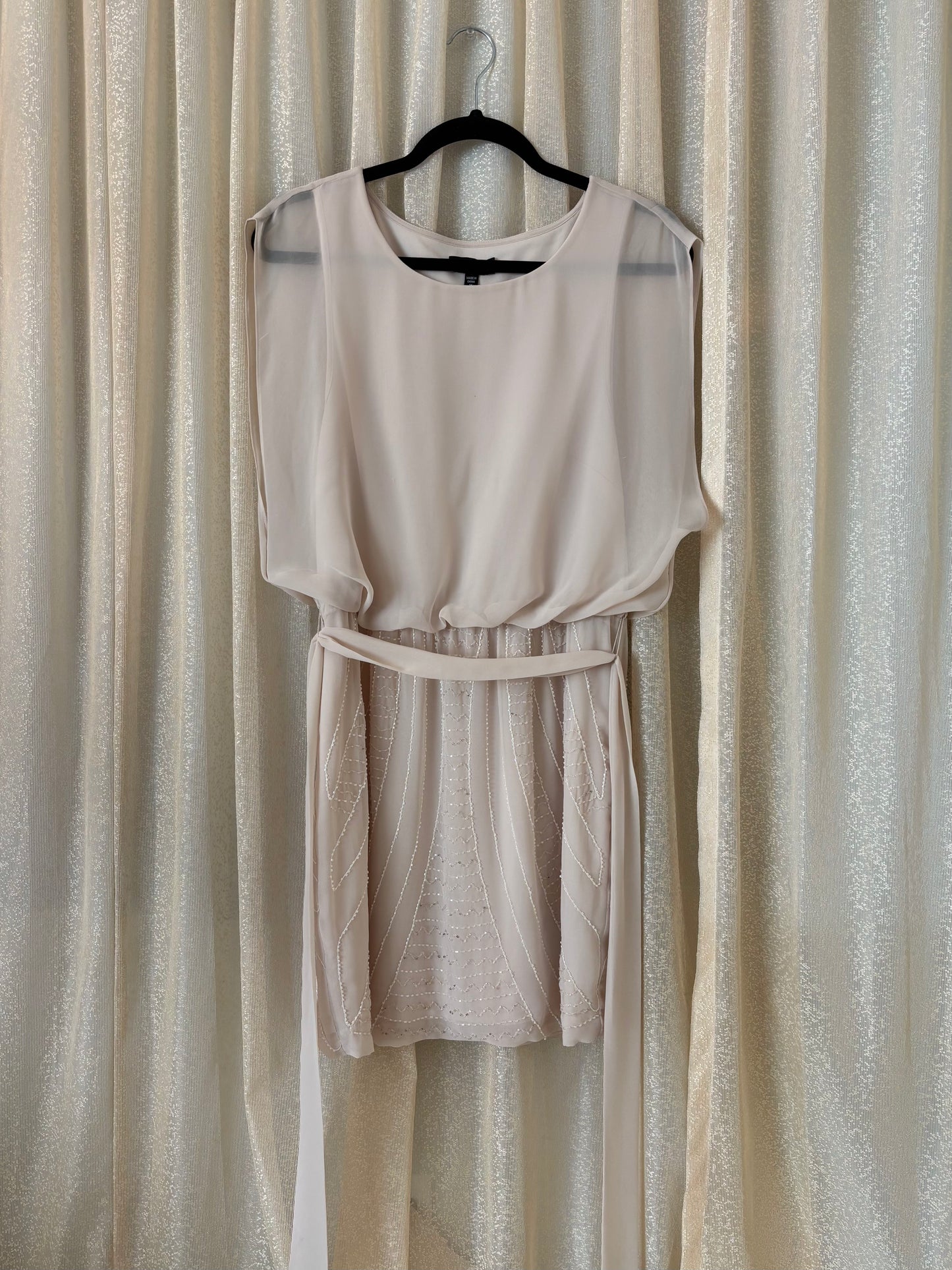 Sheer beaded bebe dress