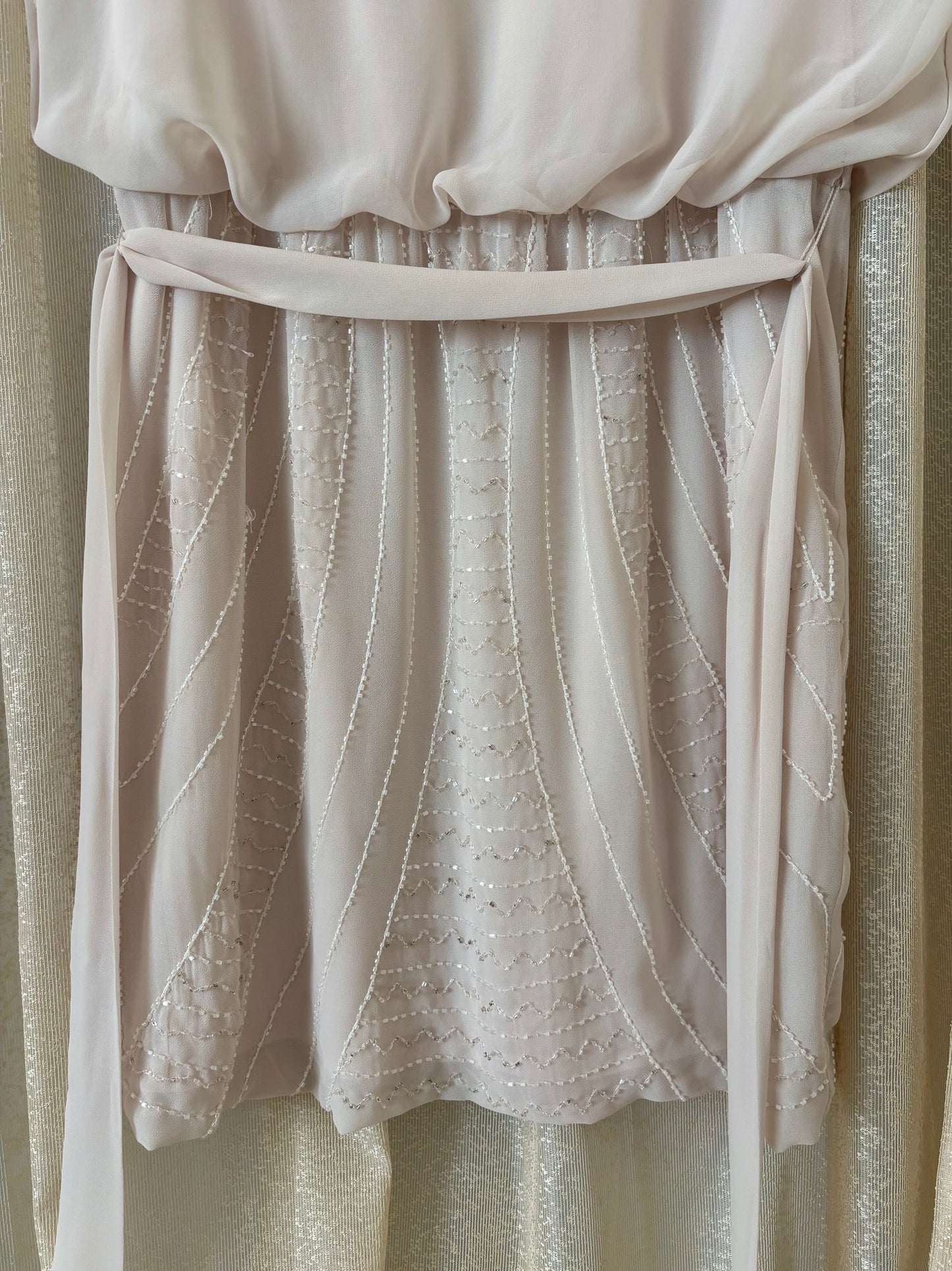 Sheer beaded bebe dress