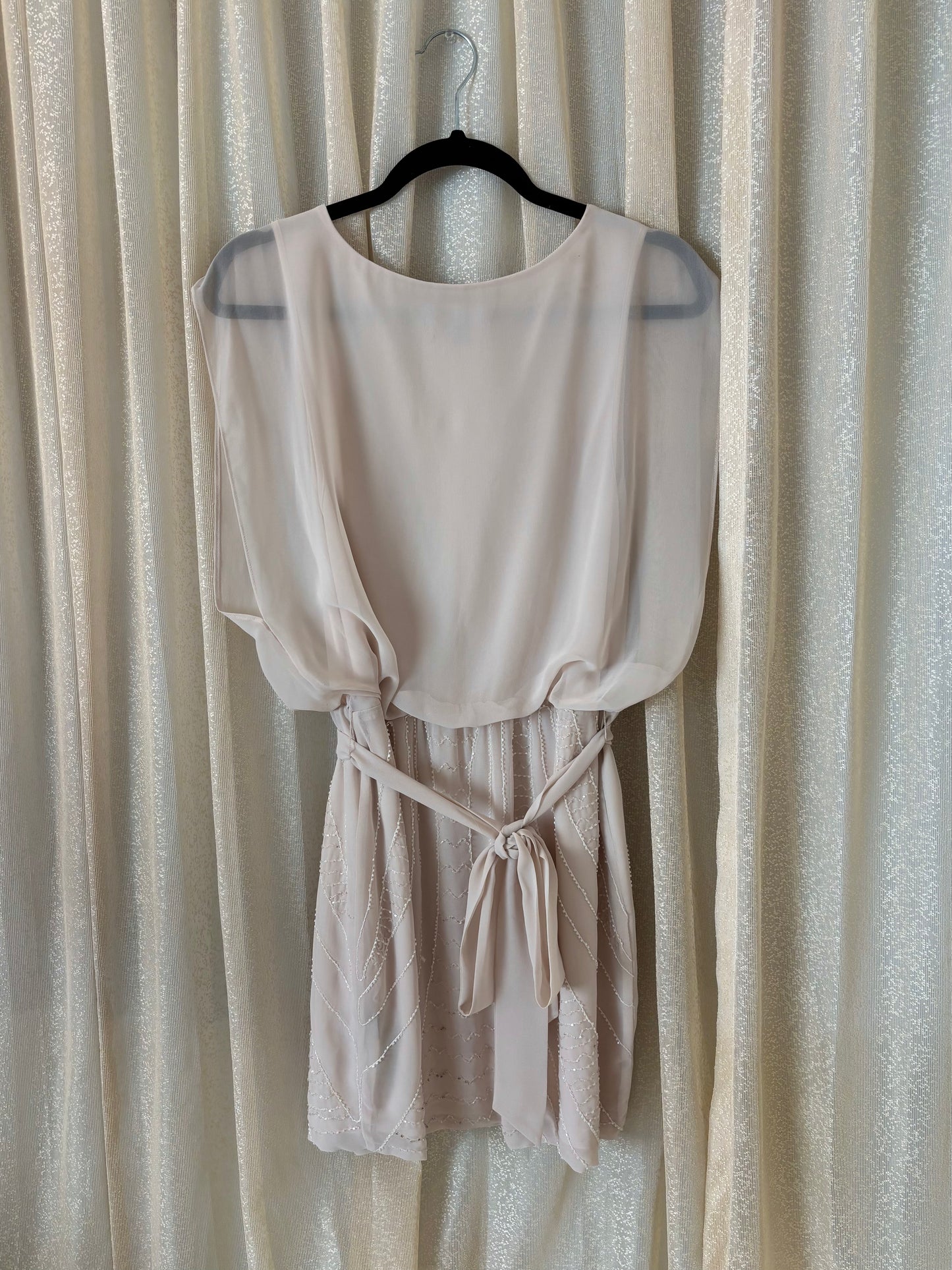 Sheer beaded bebe dress