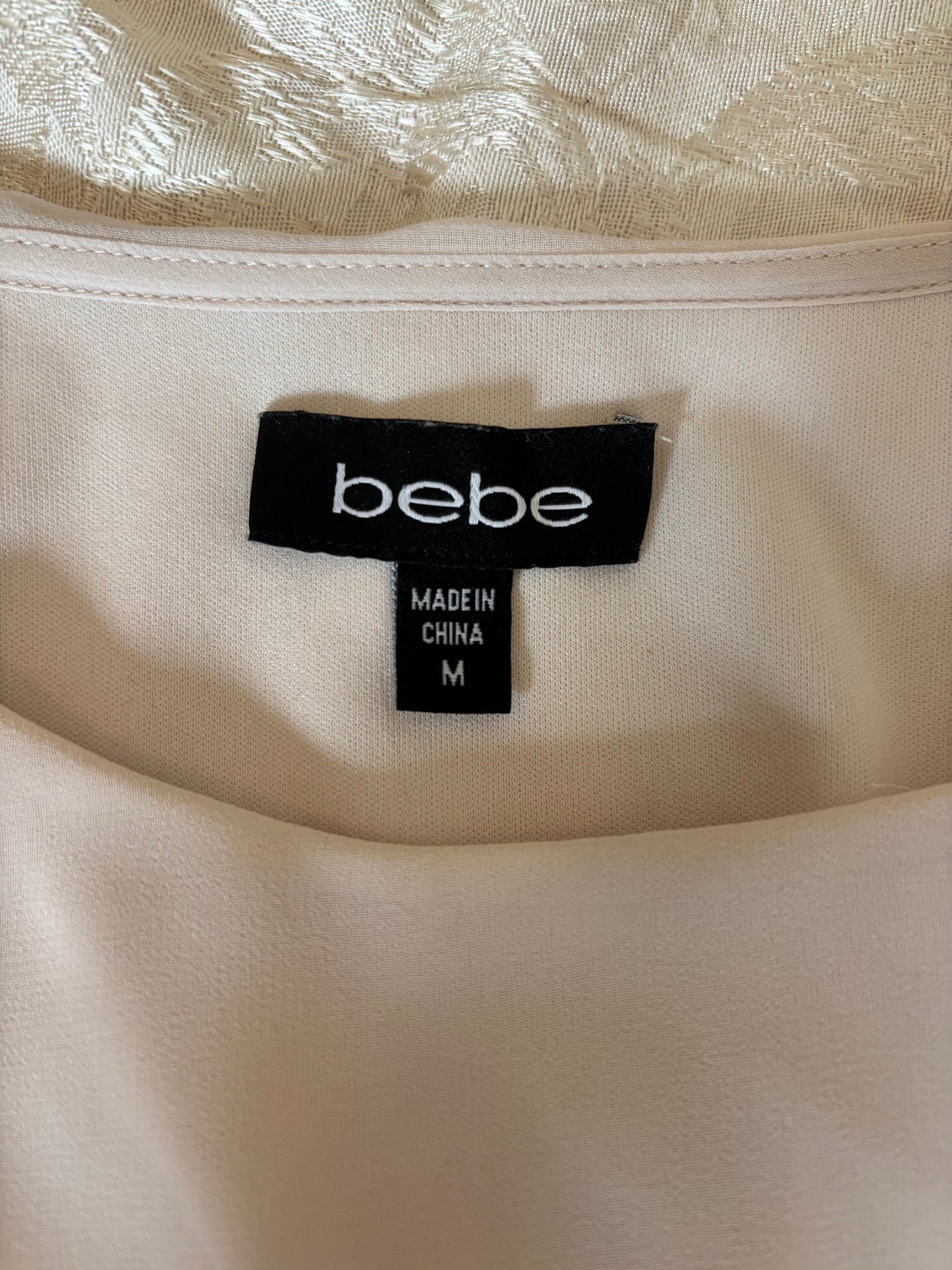 Sheer beaded bebe dress