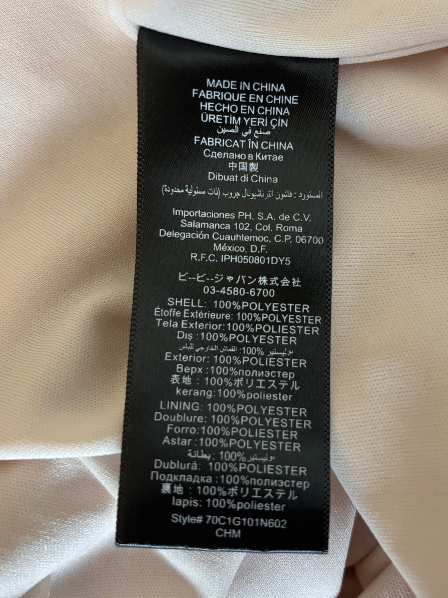 Sheer beaded bebe dress