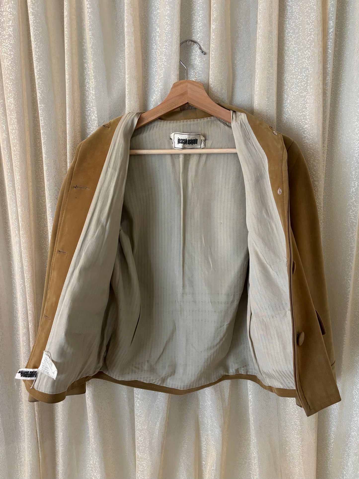 60s Joseph Magnin cotton suede jacket