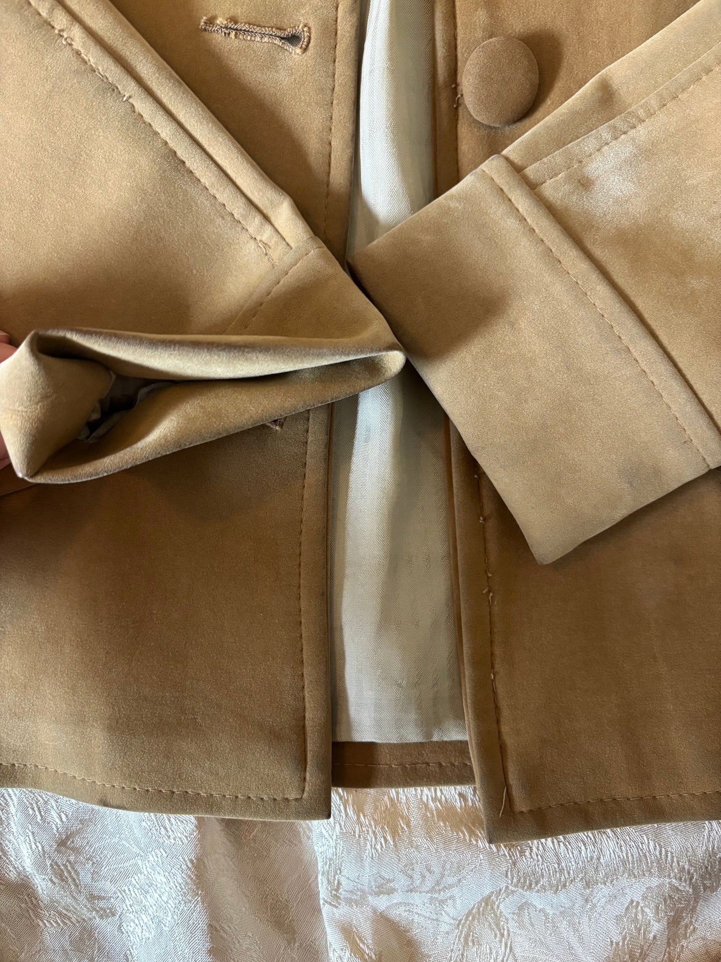 60s Joseph Magnin cotton suede jacket