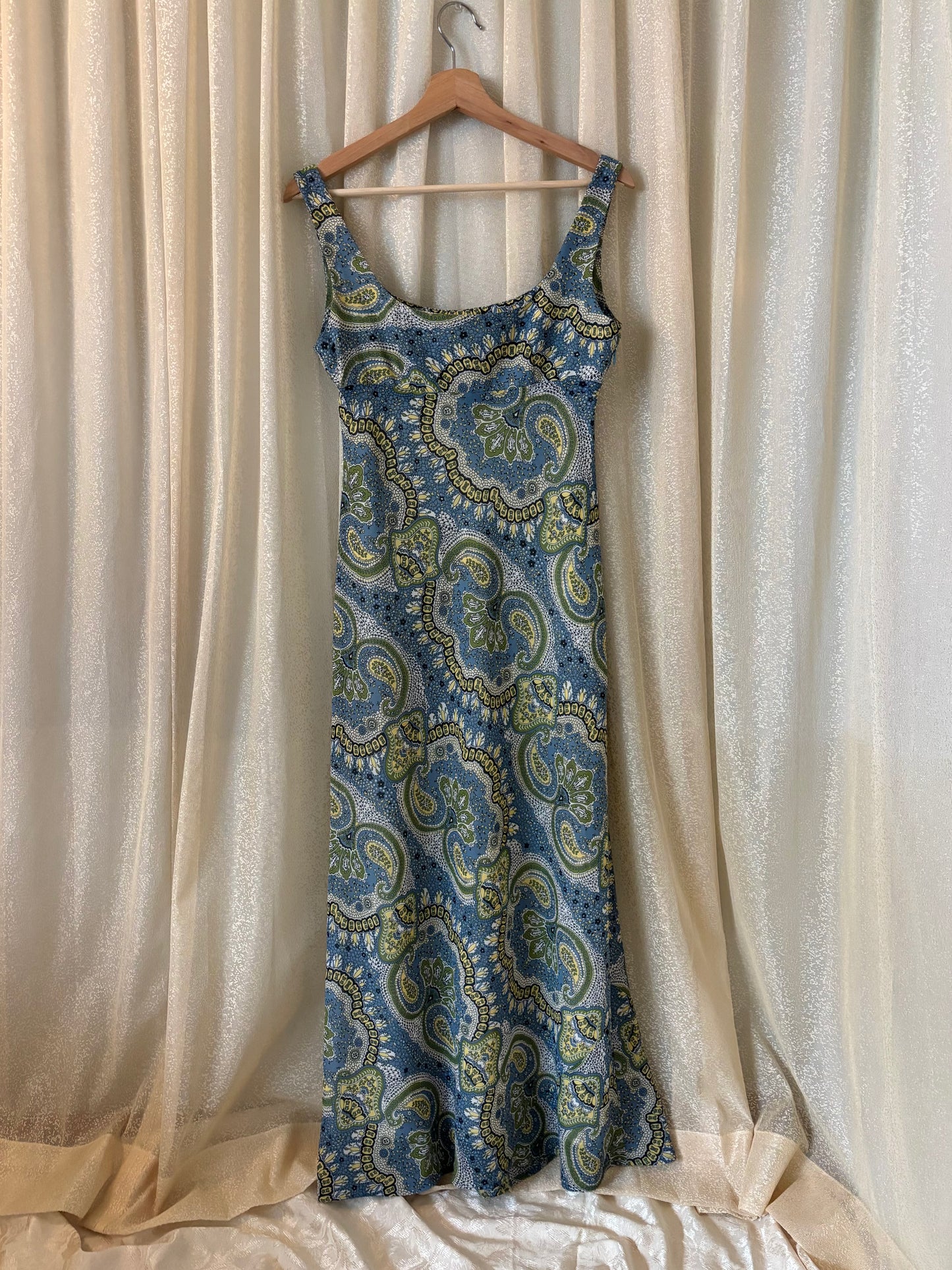 90s BCBG paisley print maxi dress
