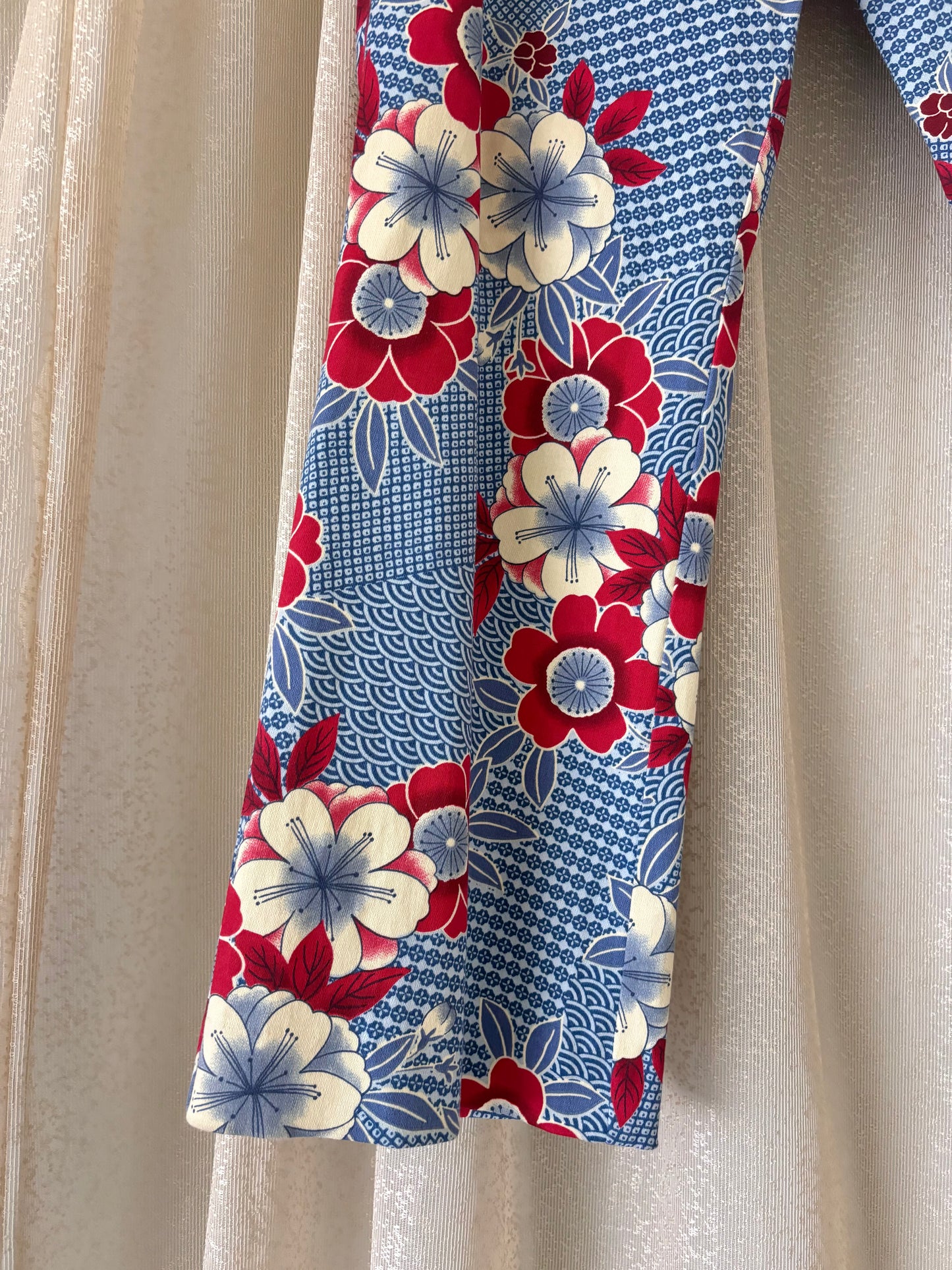 Vintage cotton floral print pants