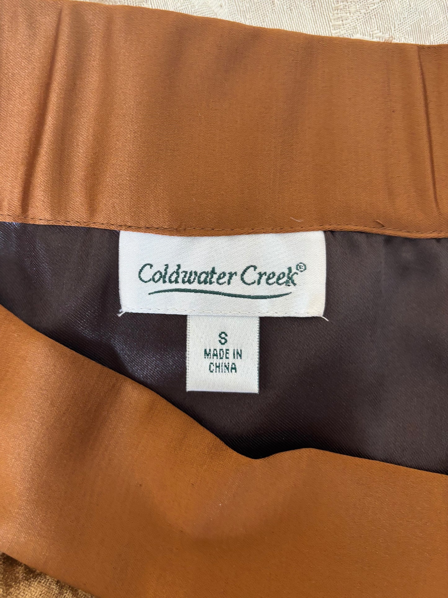 Autumnal velvet midi skirt