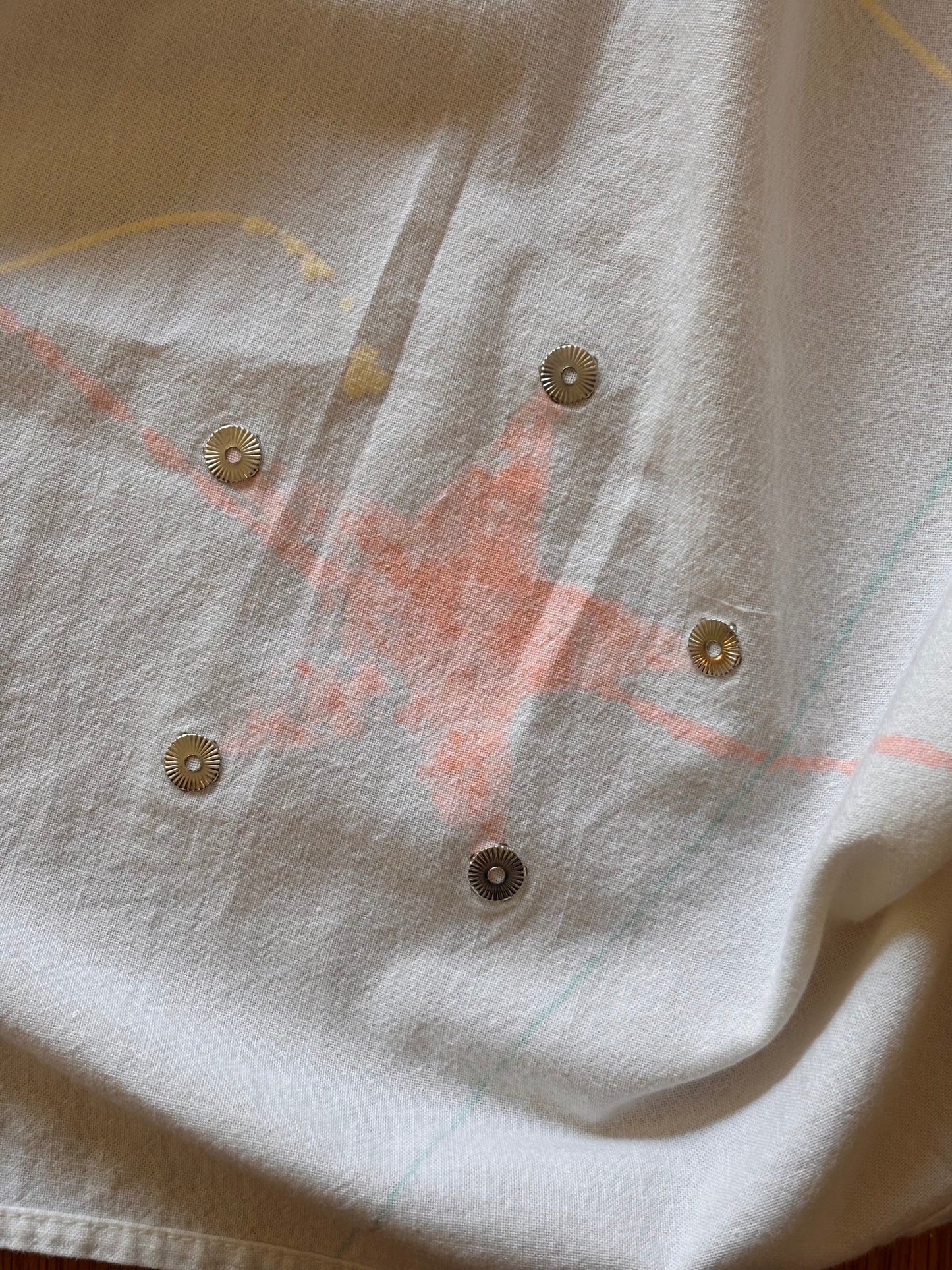 80s star paint splatter tunic