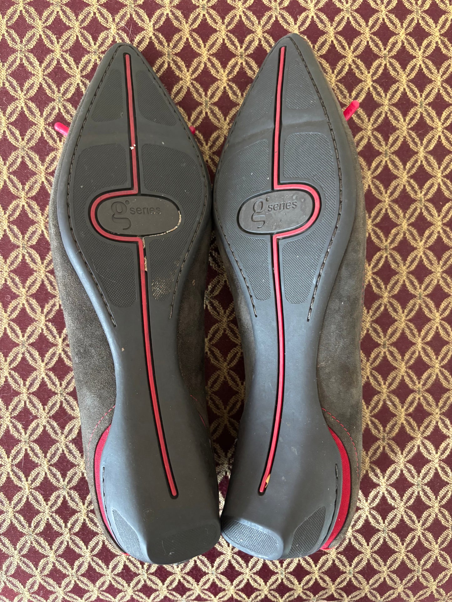 00s funky kitten heel flats