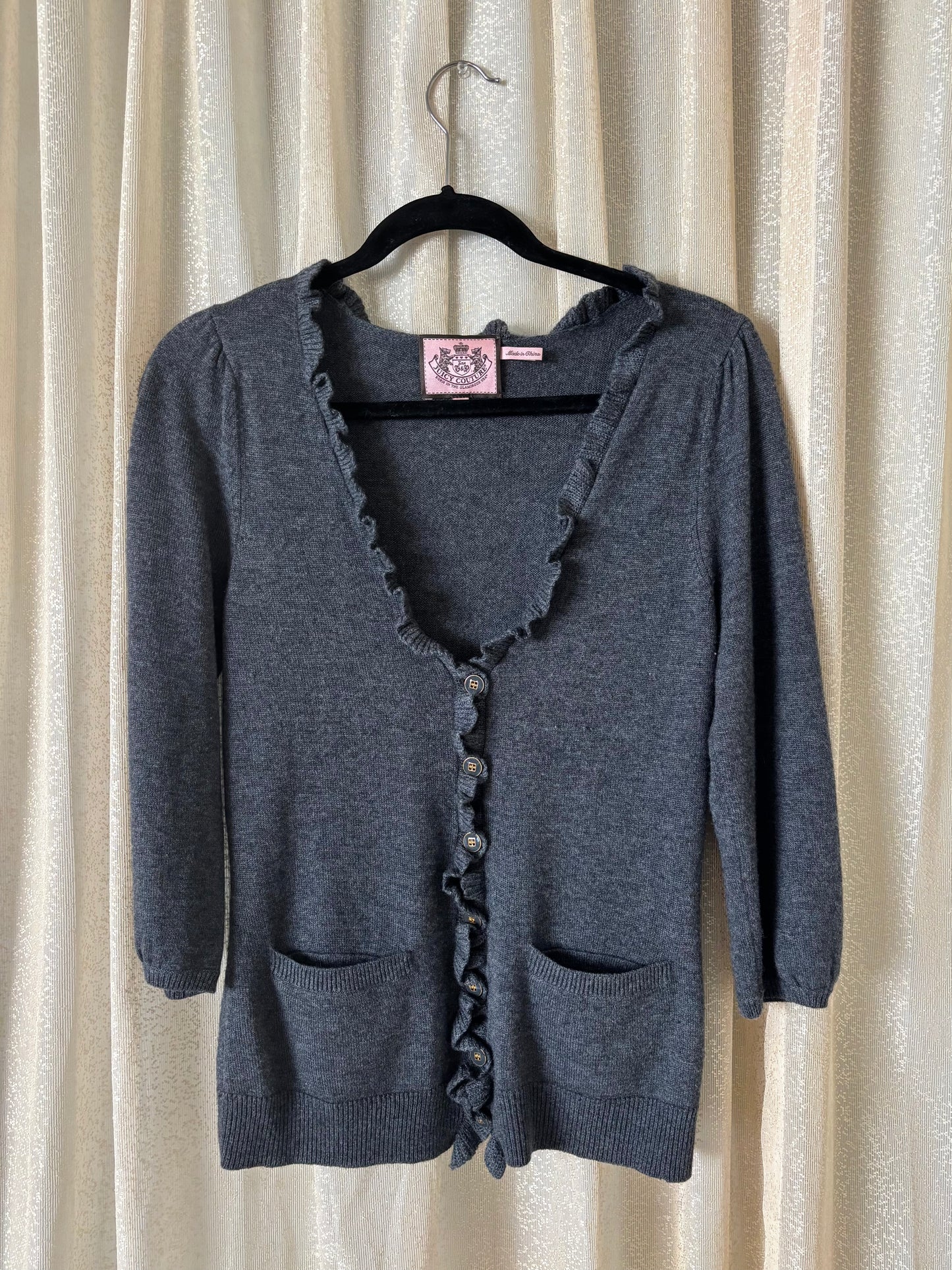 Juicy Couture ruffle cardigan