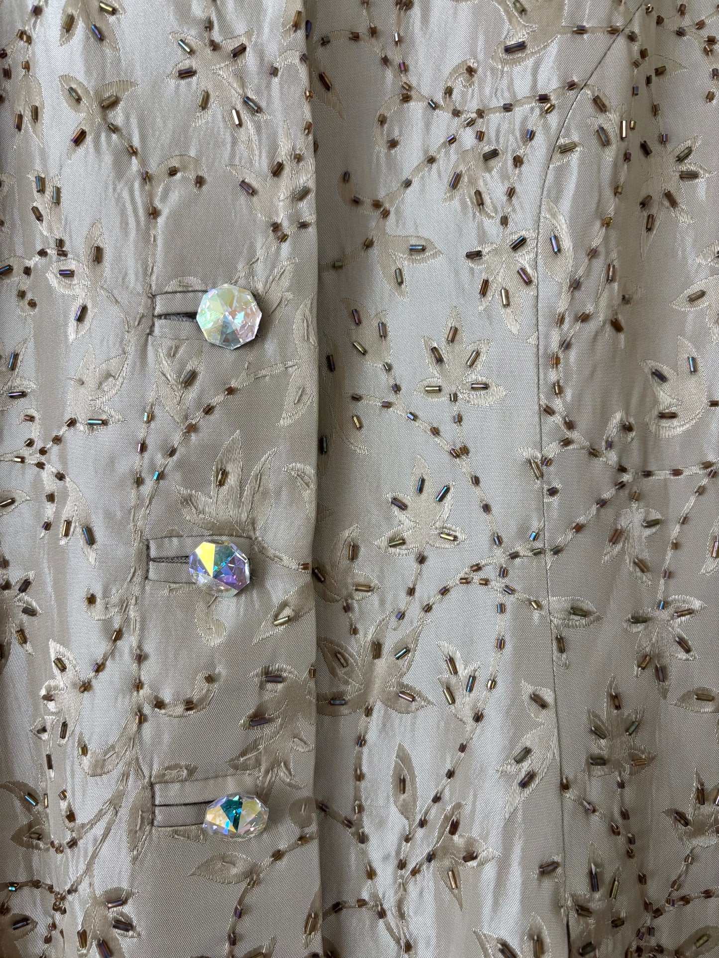 Bead embroidered evening jacket