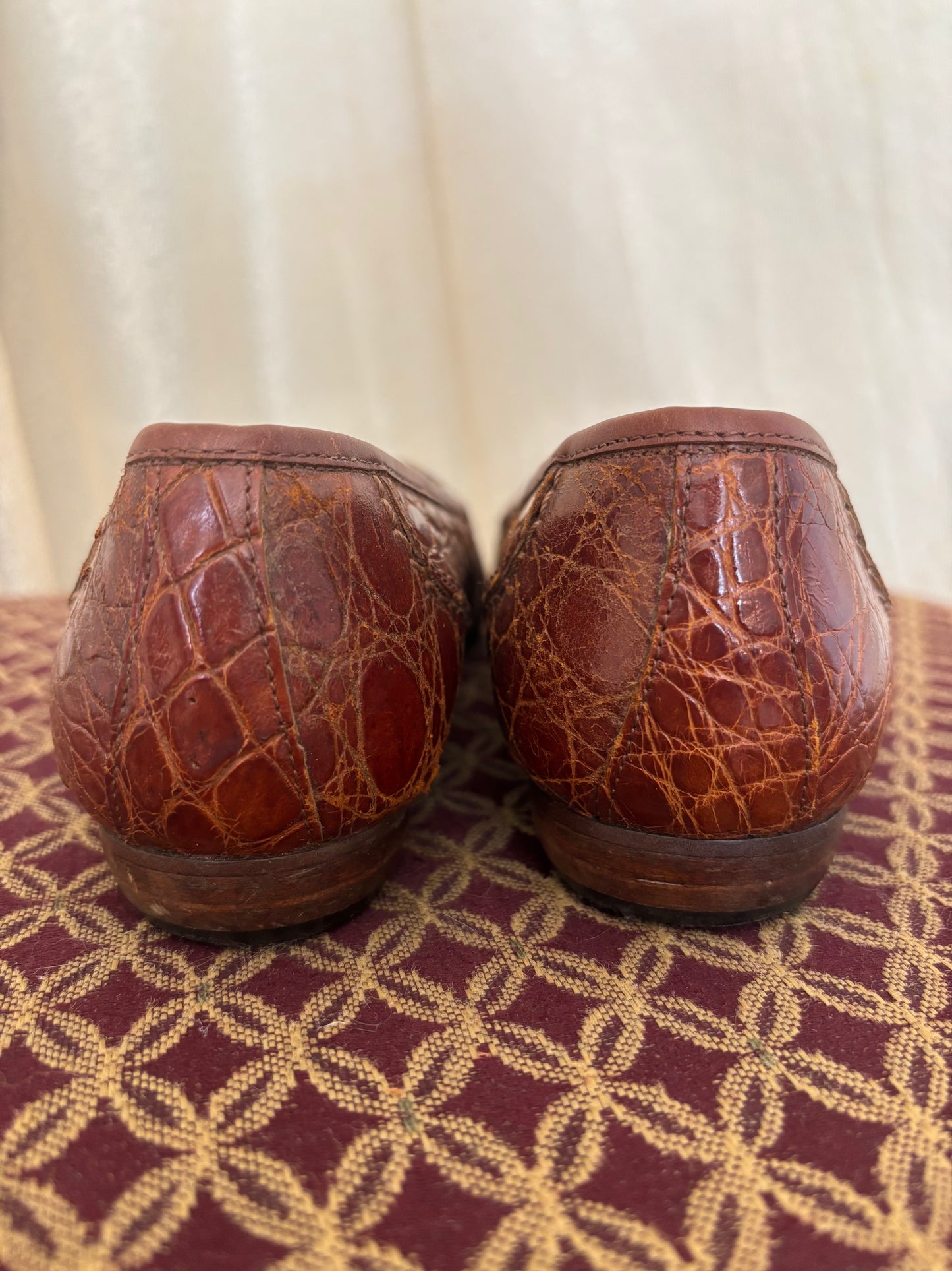 Sesto Meucci crocodile loafers