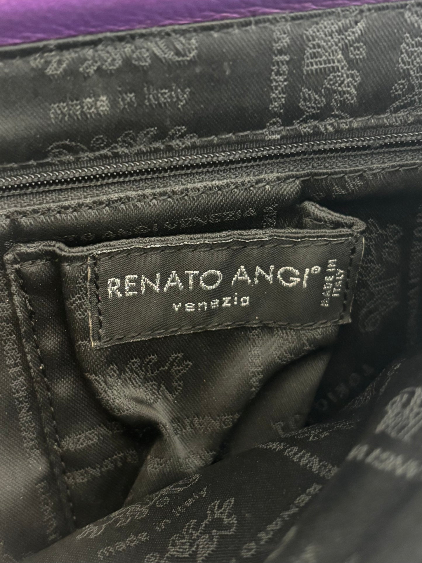 Italian studded suede bag