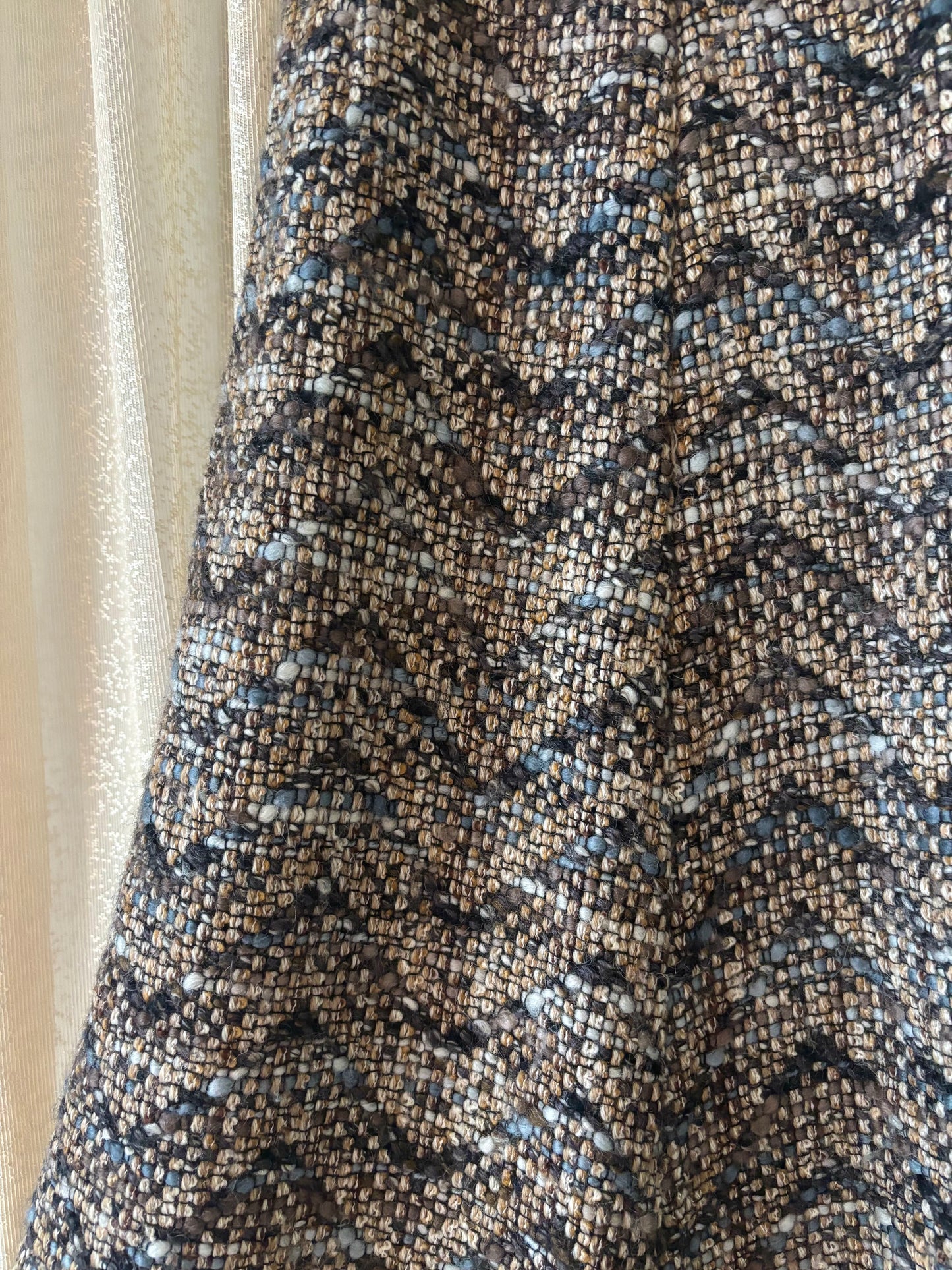 60s wool chevron skirt