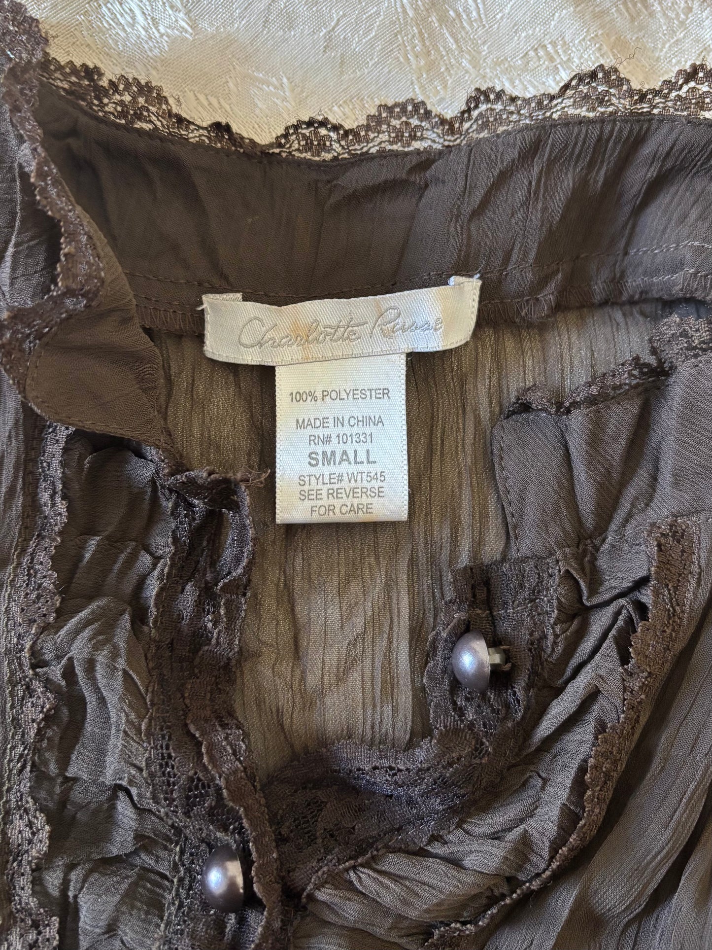 Charlotte Russe cap sleeve blouse