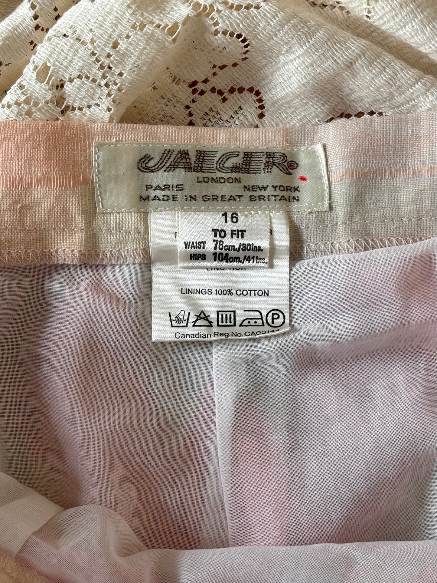 Vintage pastel checkered midi skirt