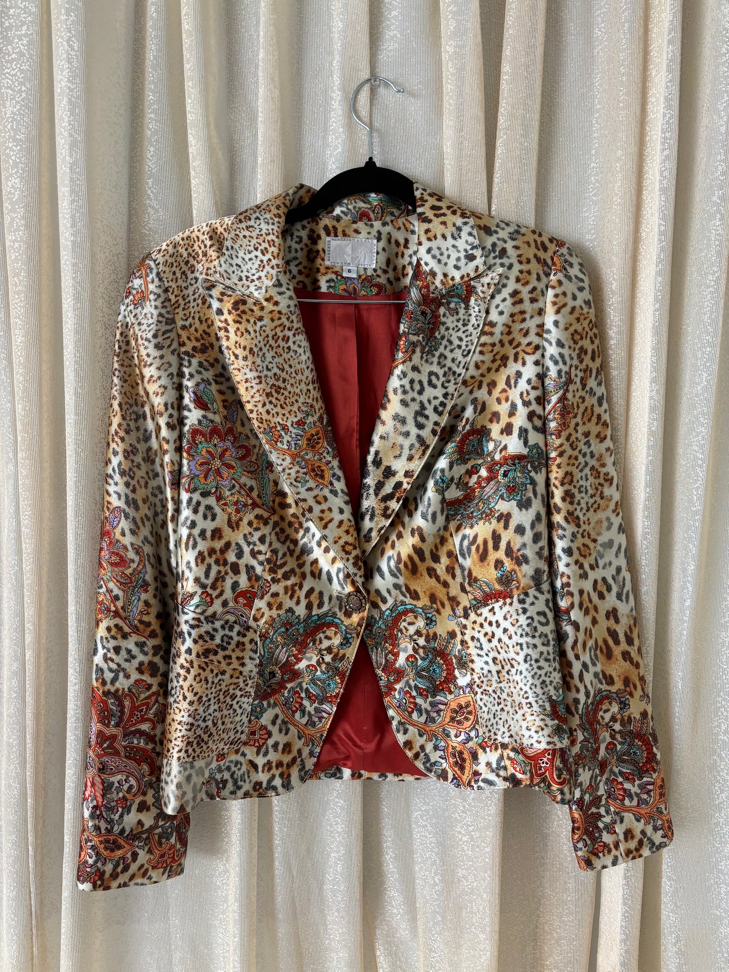 90s Alberto Makali 2pc leopard set