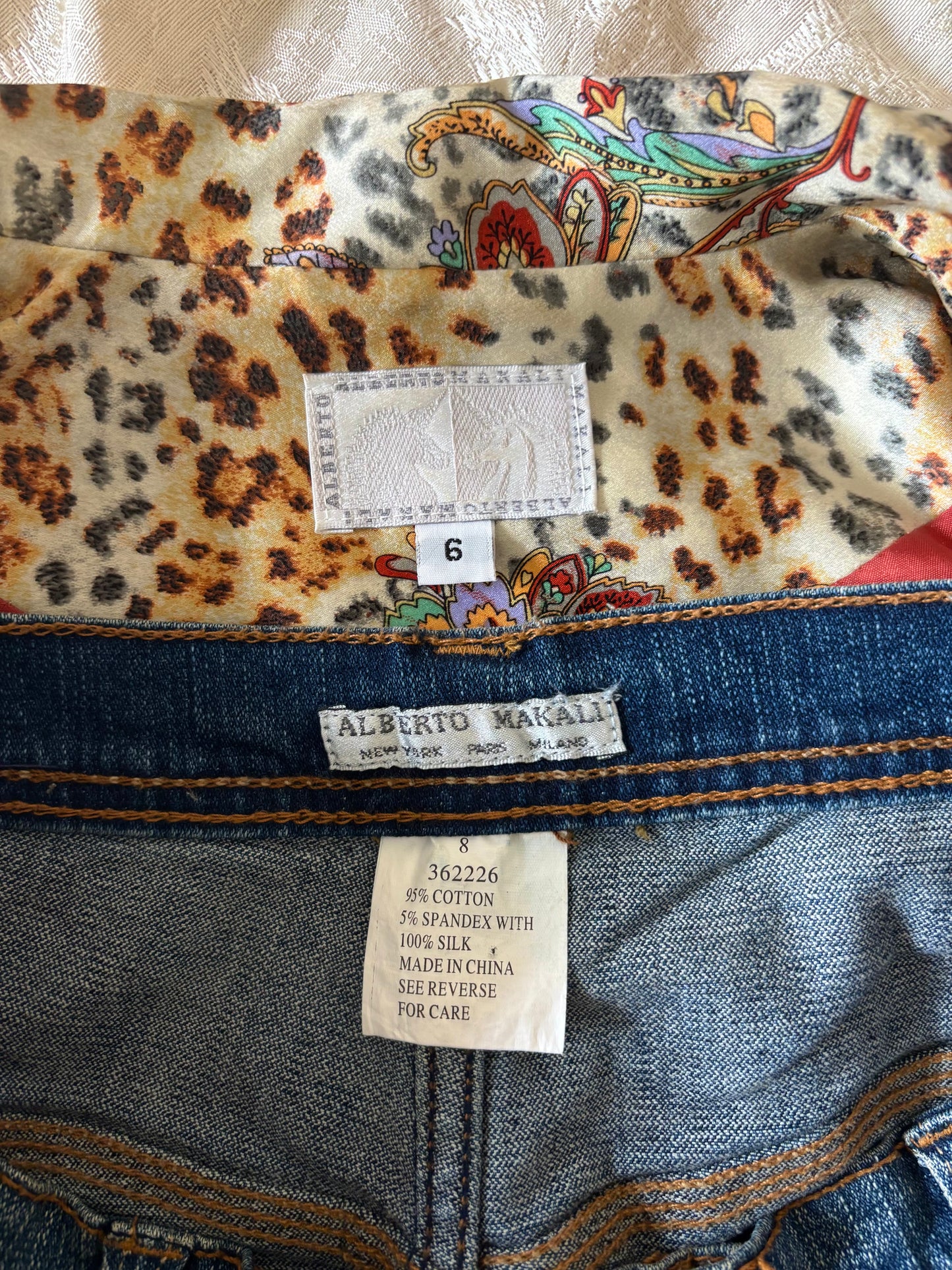 90s Alberto Makali 2pc leopard set