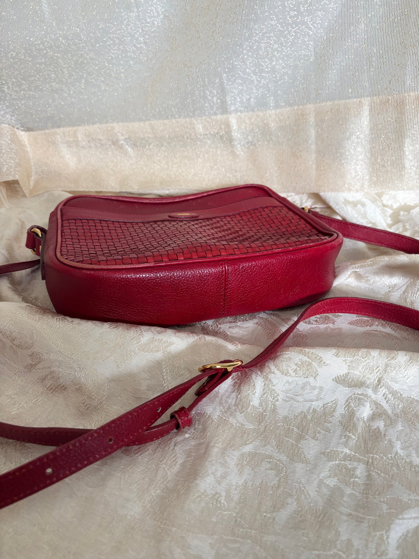 Bally woven leather crossbody