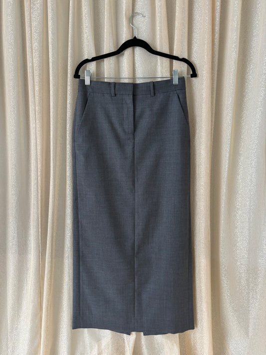 COS wool column maxi skirt