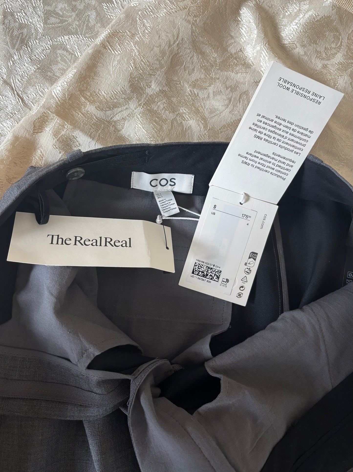 COS wool column maxi skirt