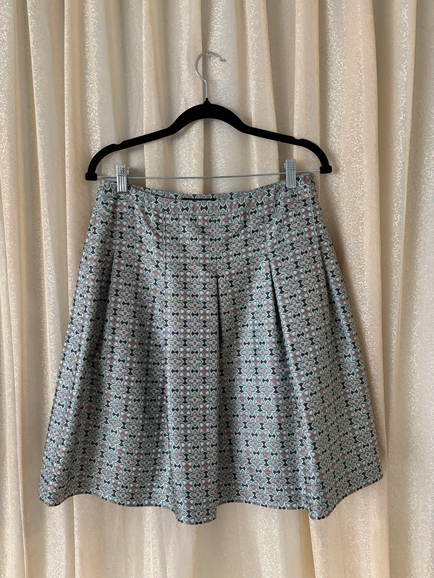 Silk patterned petticoat skirt