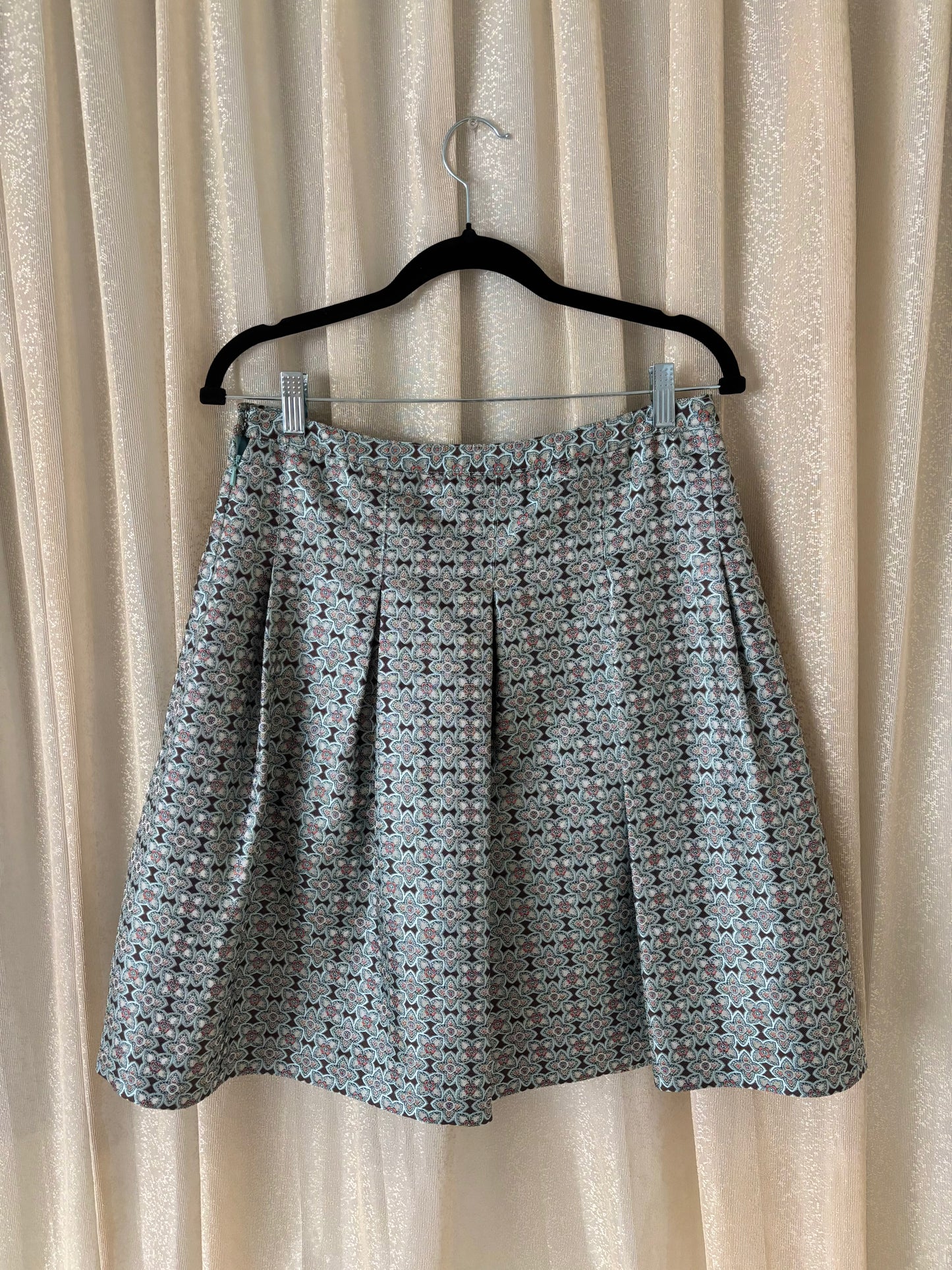 Silk patterned petticoat skirt