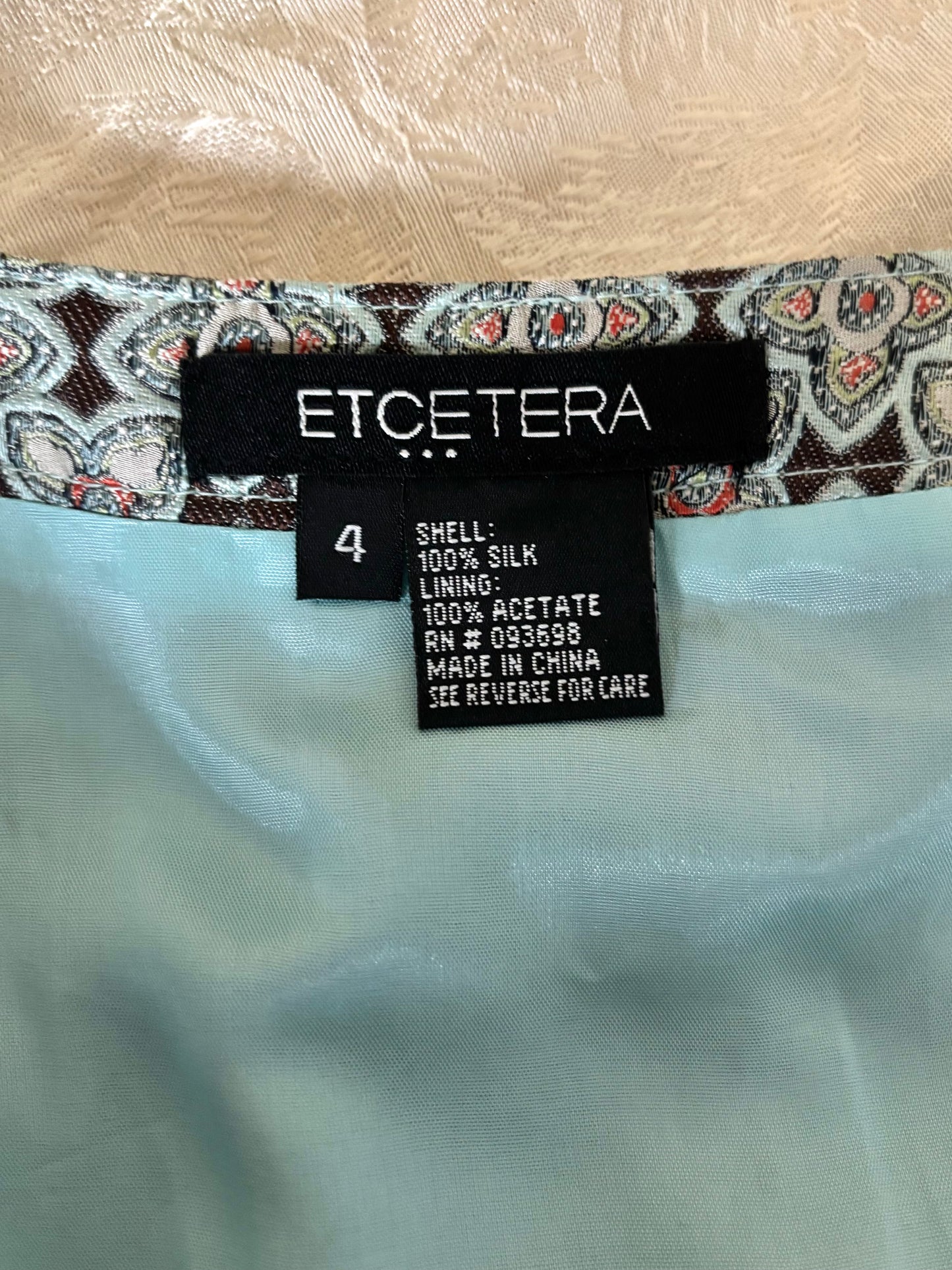 Silk patterned petticoat skirt