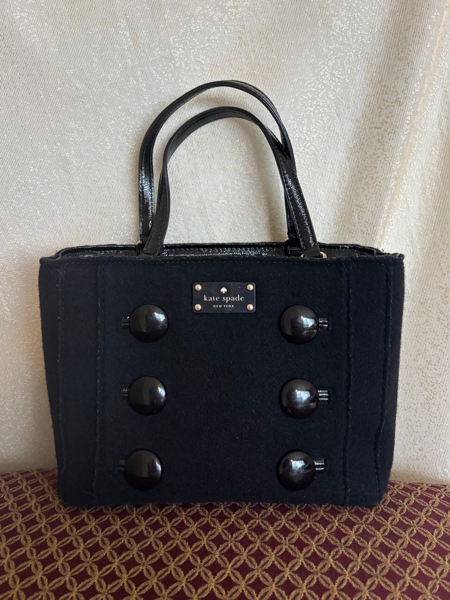 Kate Spade wool button bag