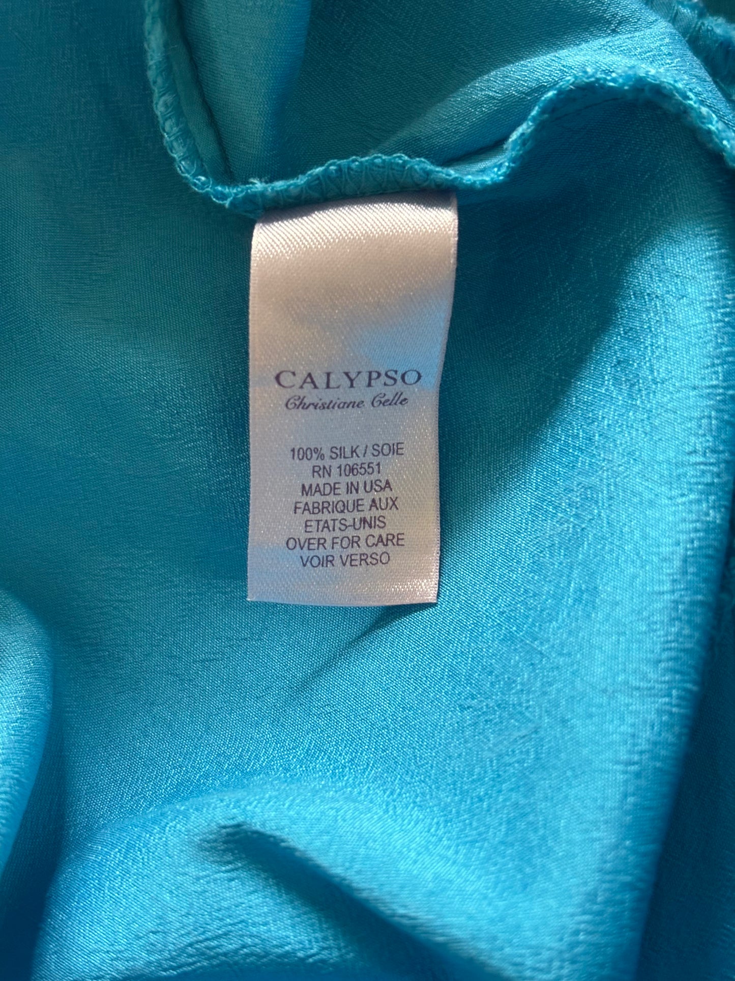 Silk turquoise mini dress