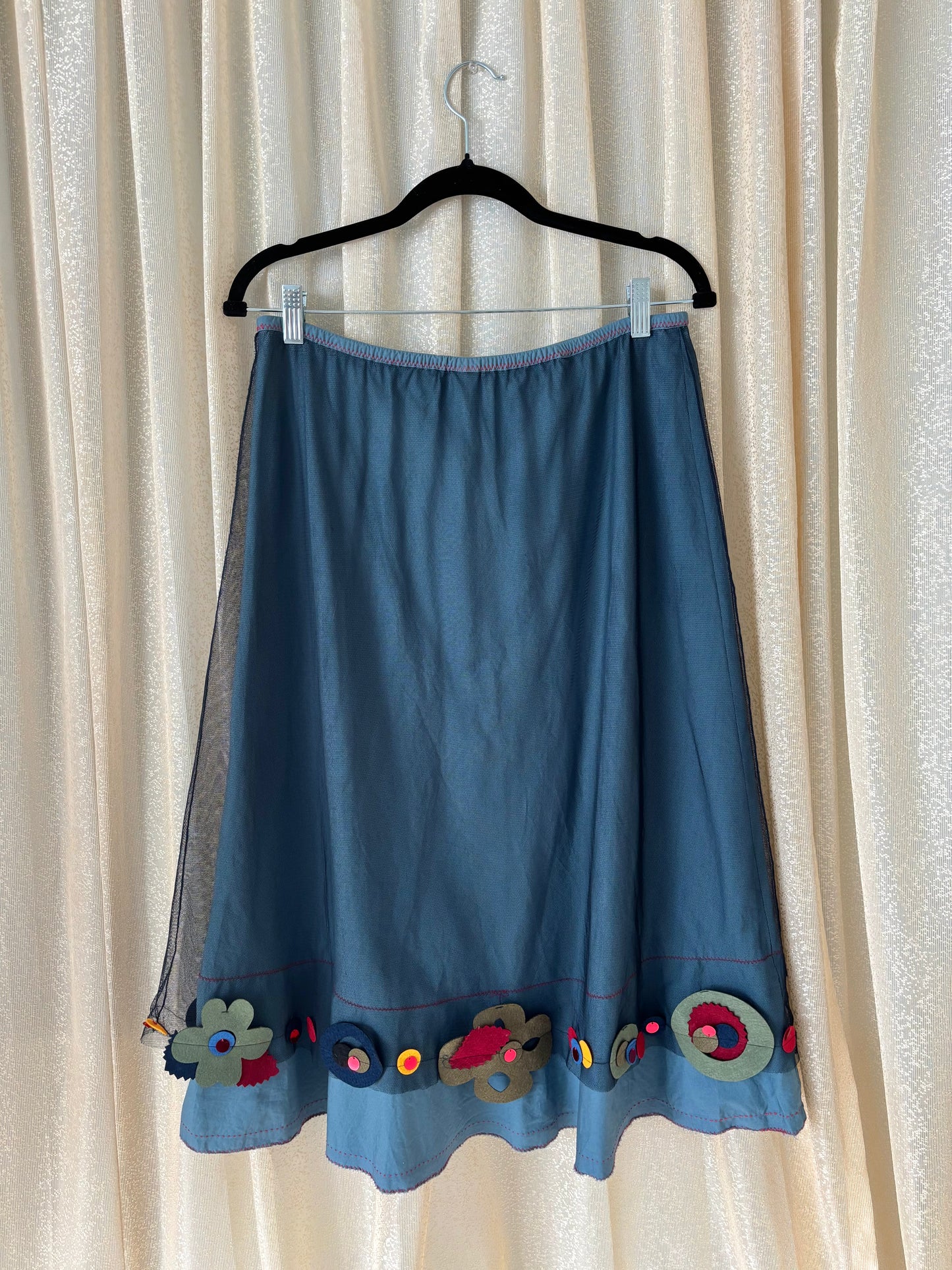 00s felt patch skirt
