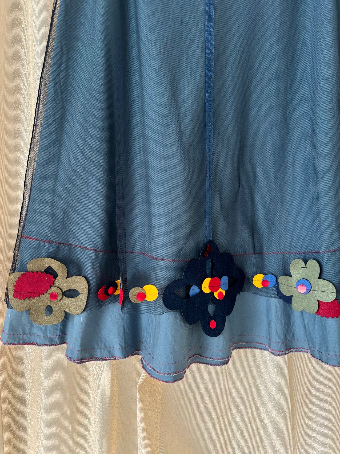 00s felt patch skirt