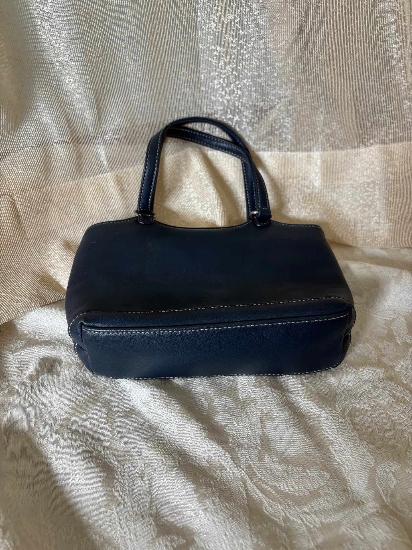 Liz Claiborne mini navy tote