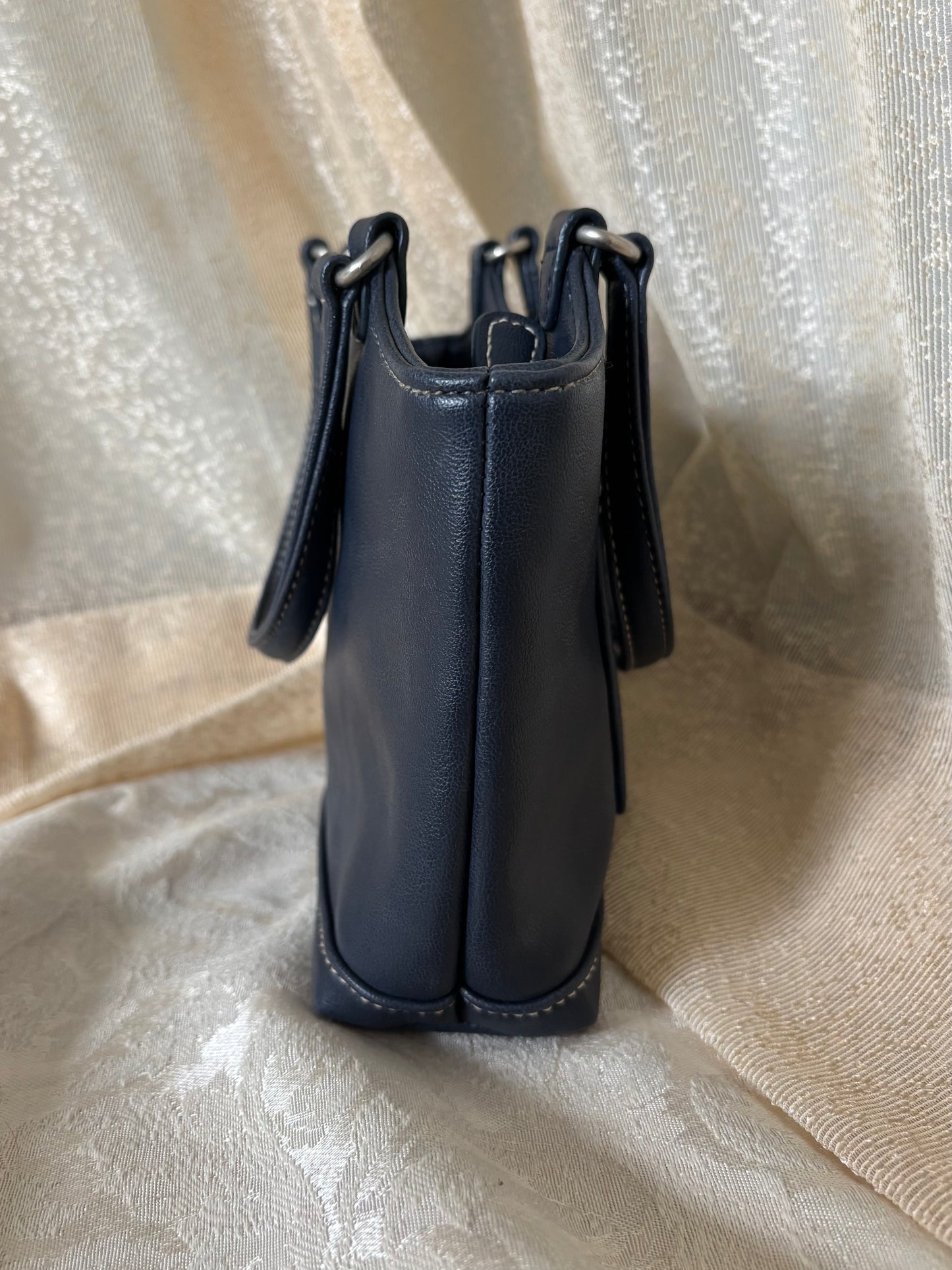 Liz Claiborne mini navy tote