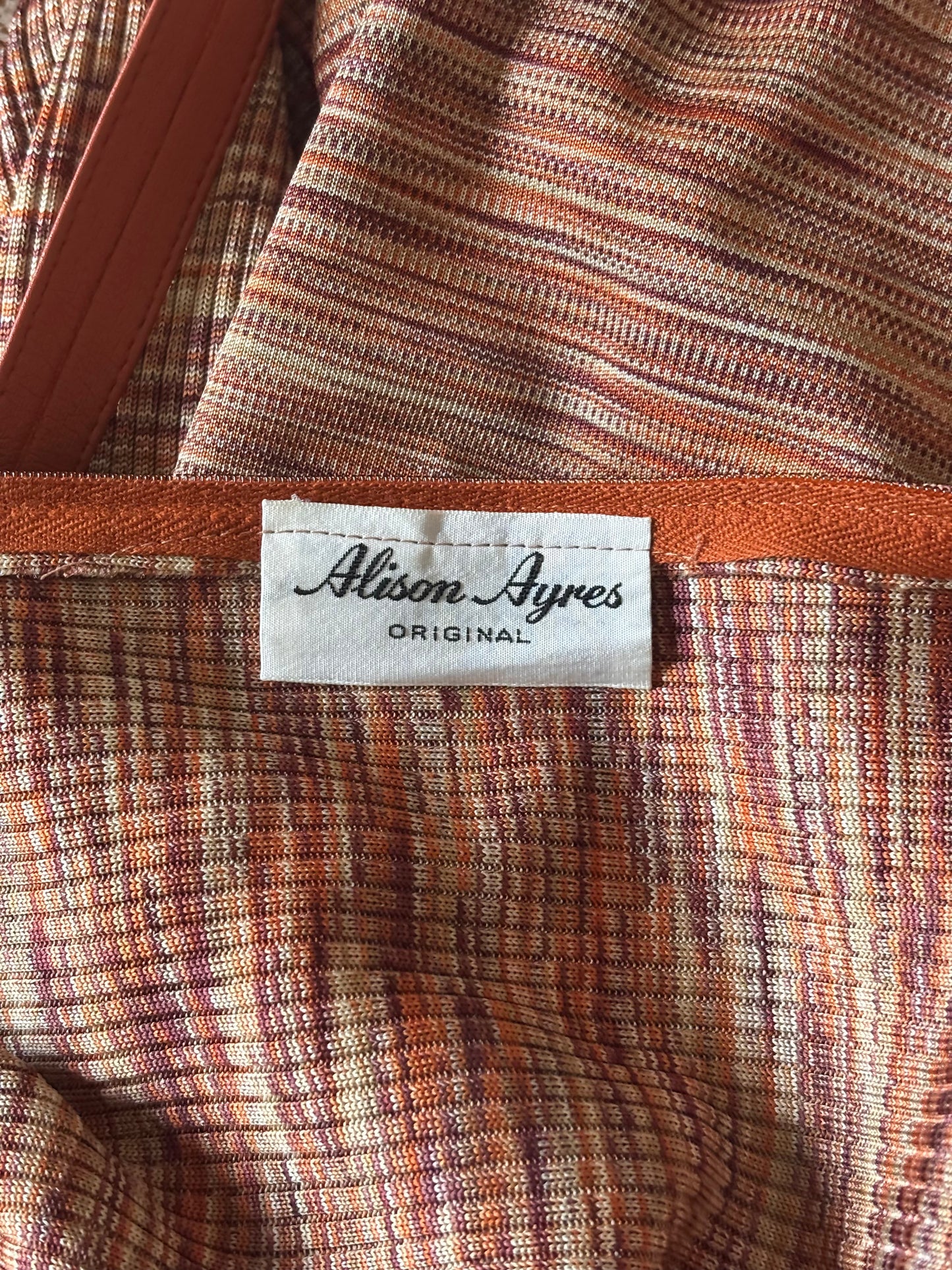 70s space-dyed knit dress