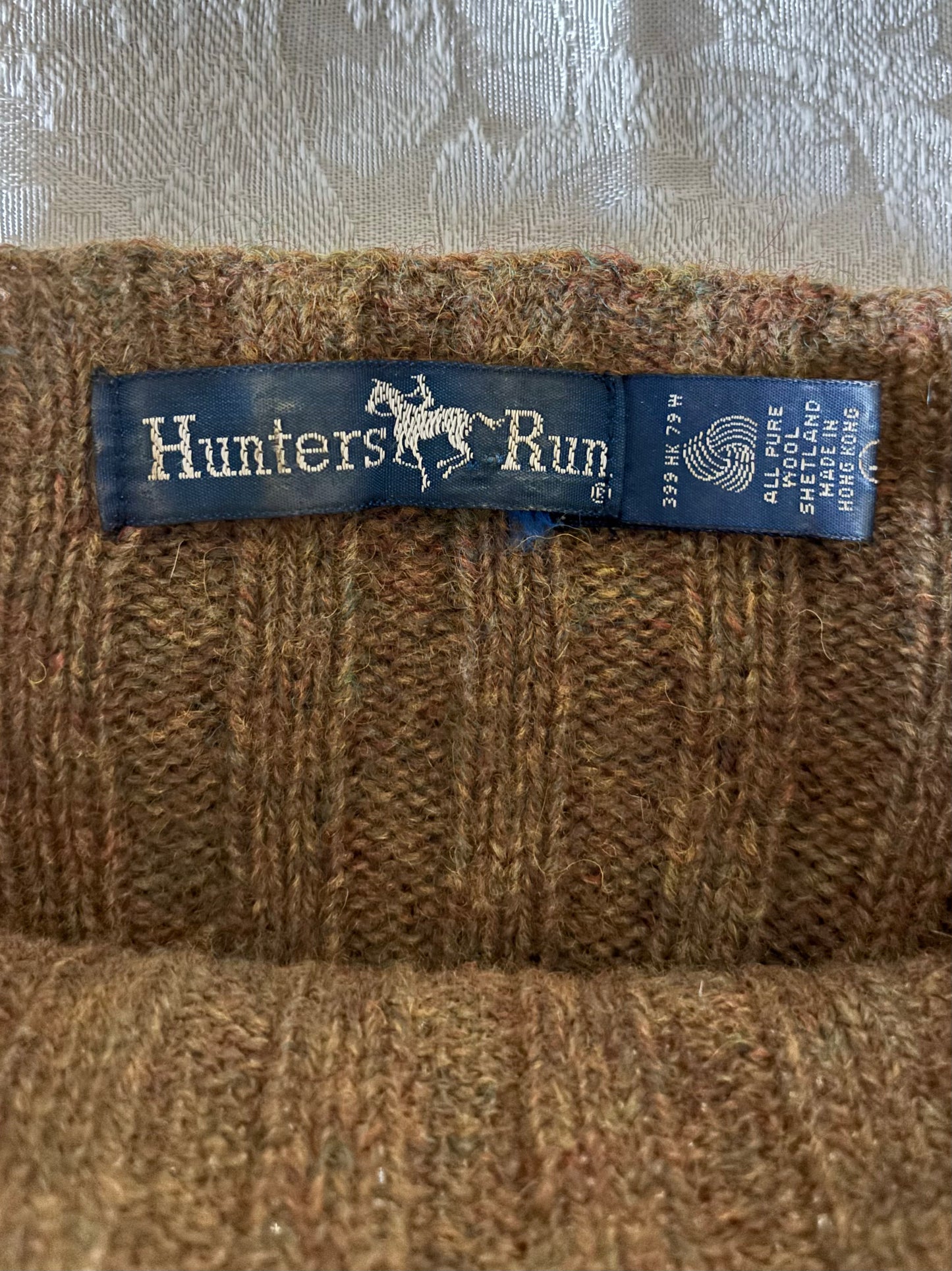 80s wool balloon-sleeve knit