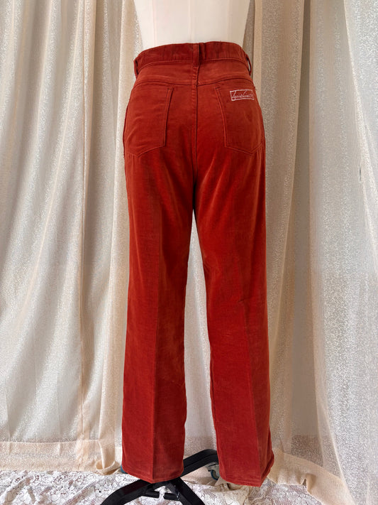 70s/80s Gloria Vanderbilt for Murjani cotton velvet pants