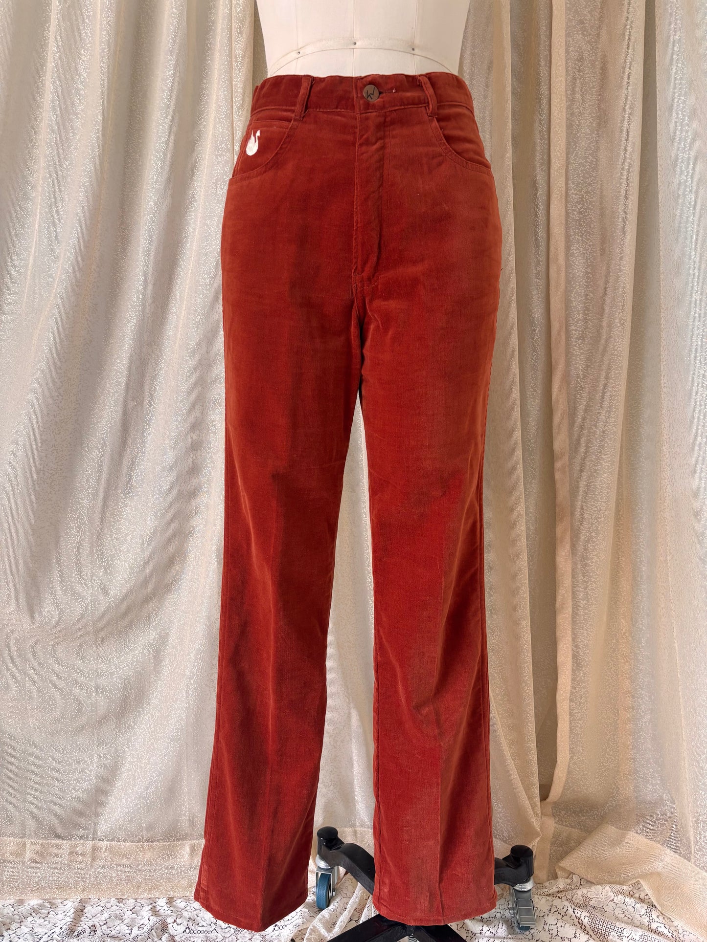 70s/80s Gloria Vanderbilt for Murjani cotton velvet pants