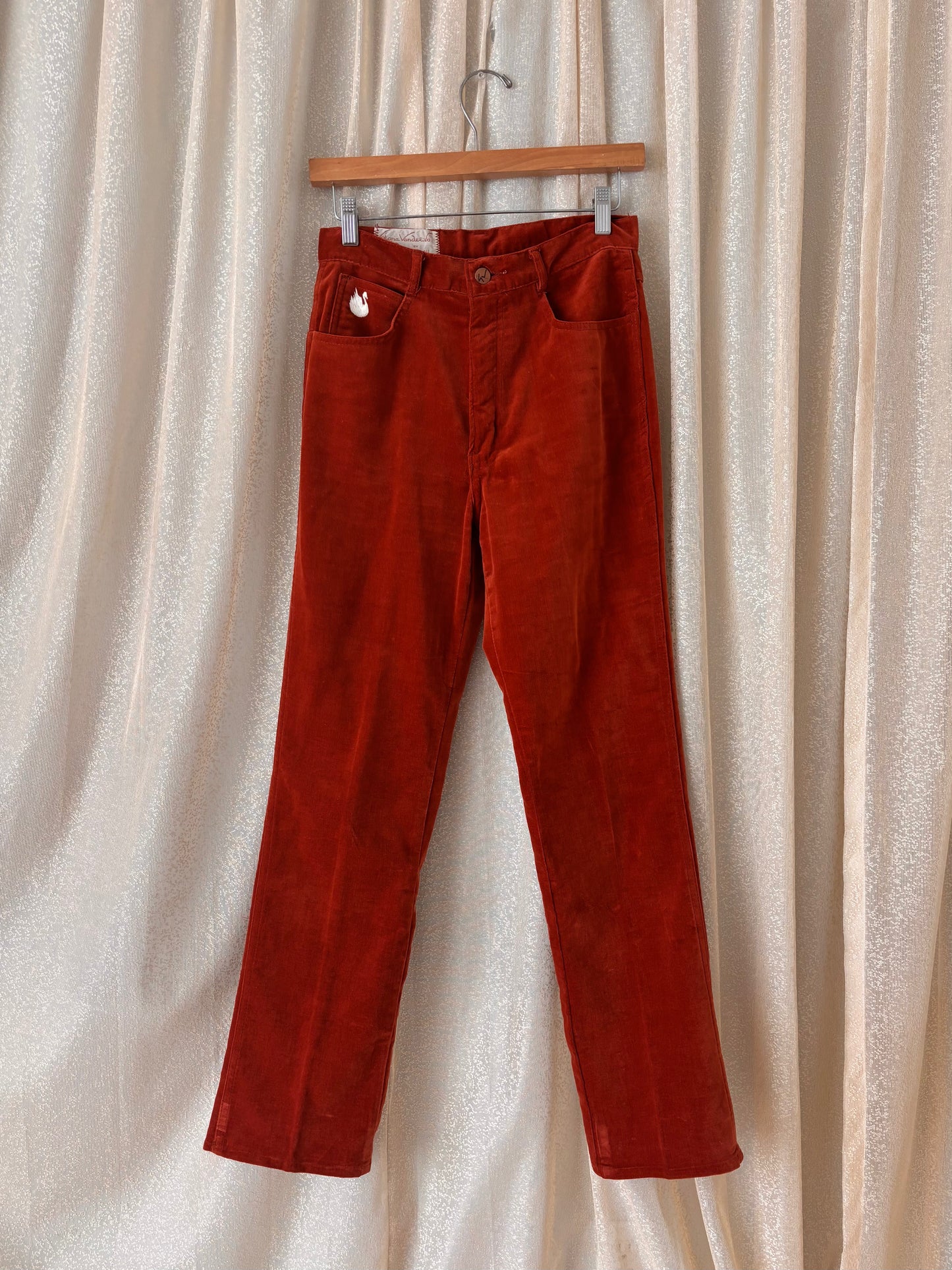 70s/80s Gloria Vanderbilt for Murjani cotton velvet pants