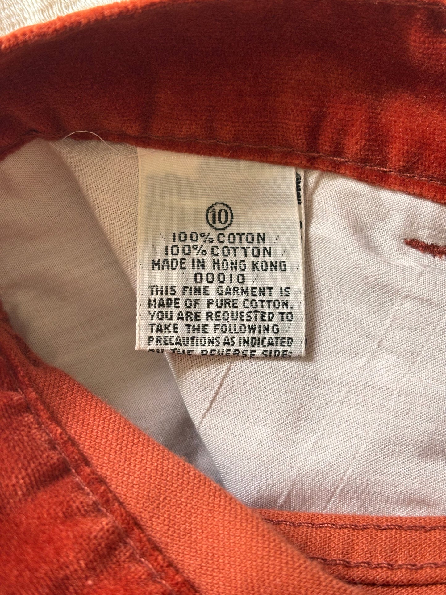 70s/80s Gloria Vanderbilt for Murjani cotton velvet pants