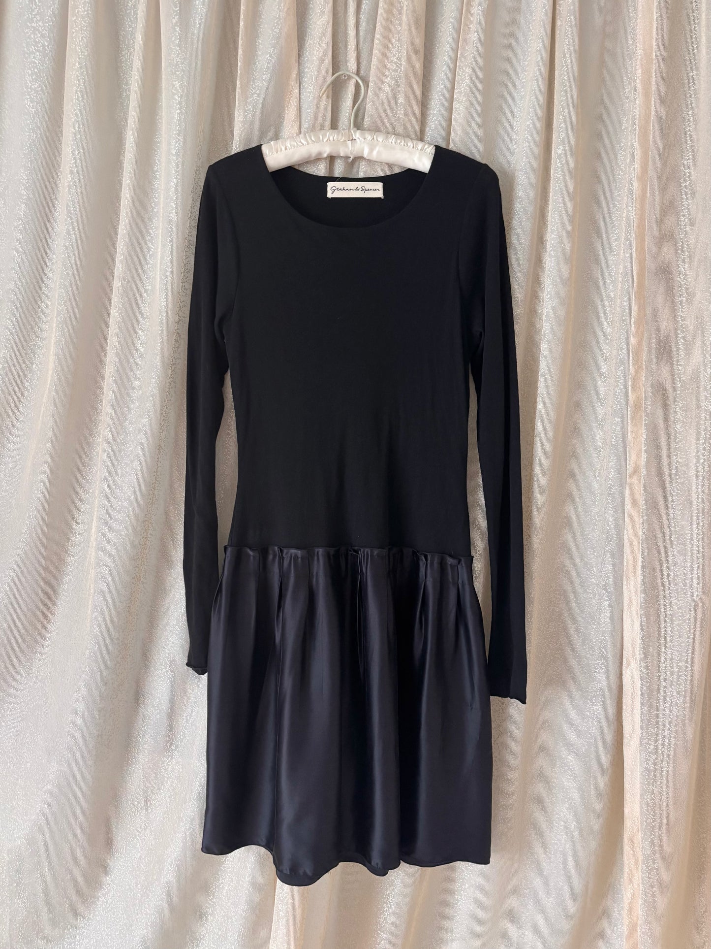 Graham & Spencer silk drop-waist dress