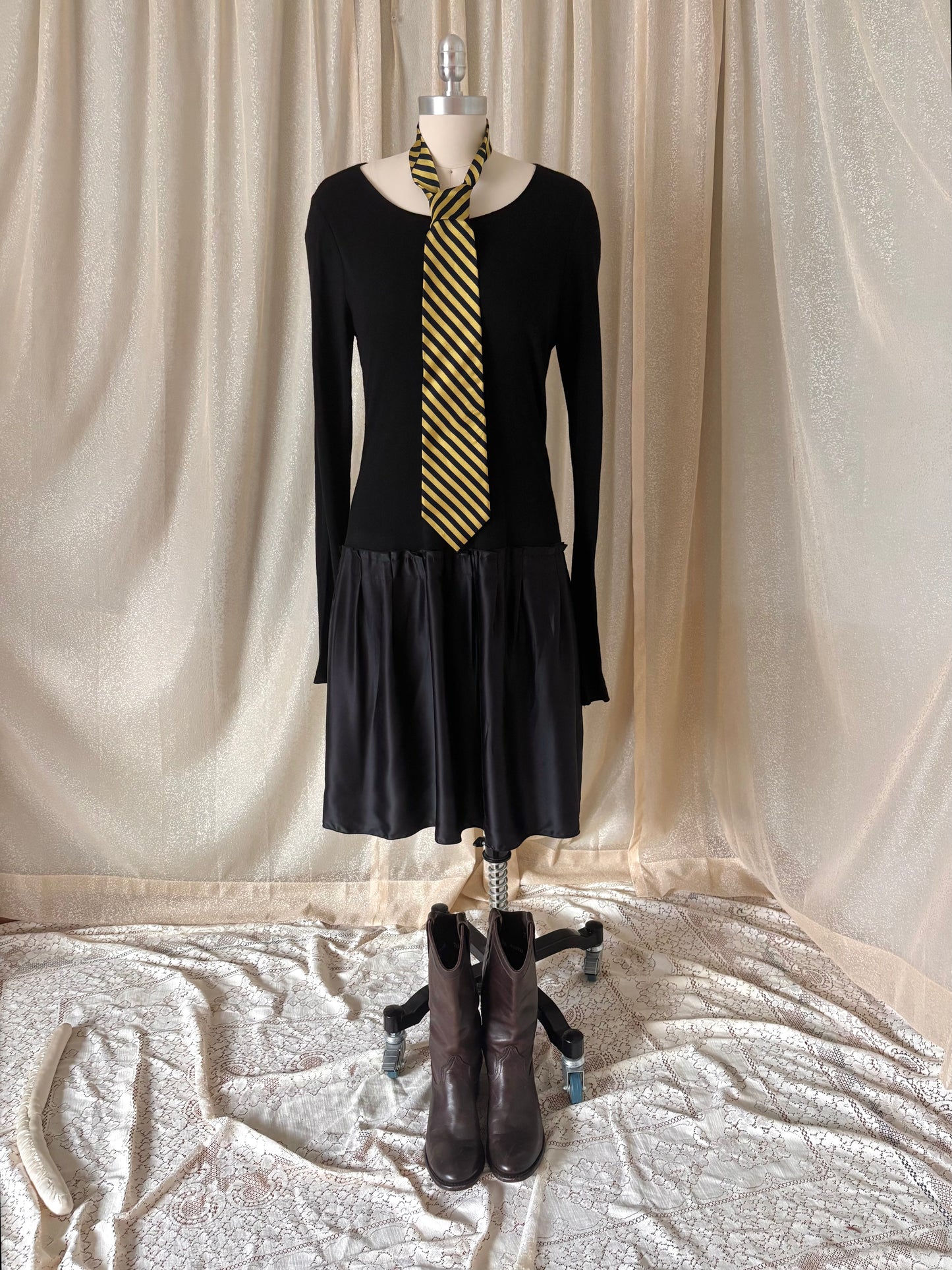 Graham & Spencer silk drop-waist dress