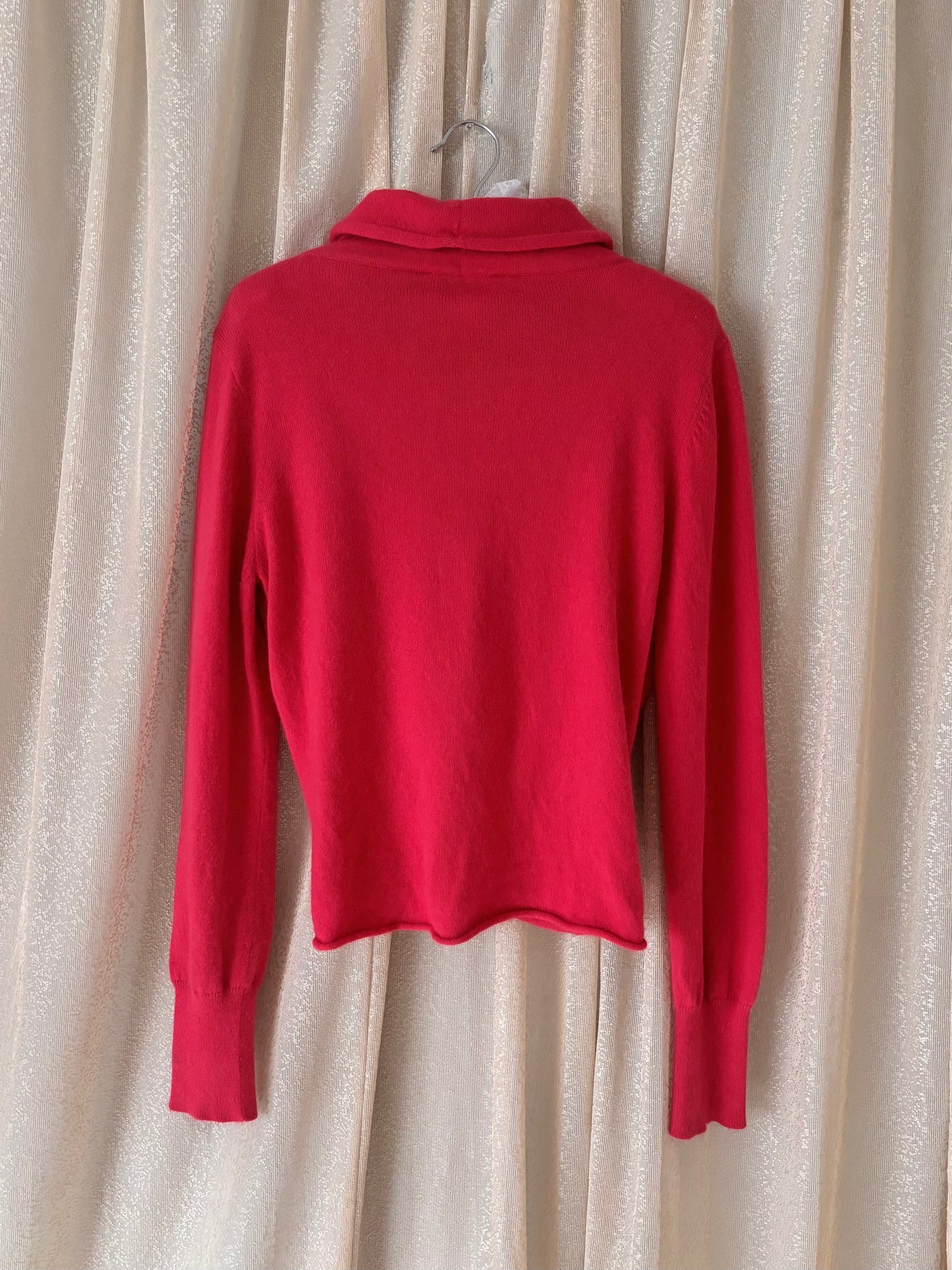 Neiman Marcus cotton and angora cardigan