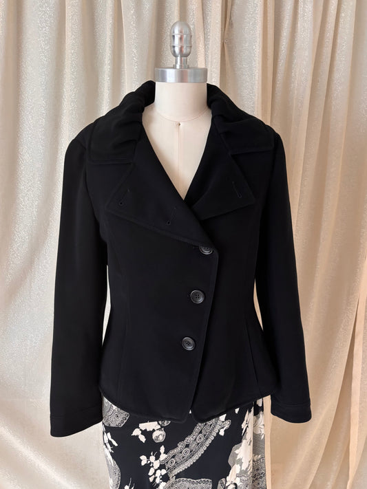 Armani Collezioni diagonal buttoned jacket